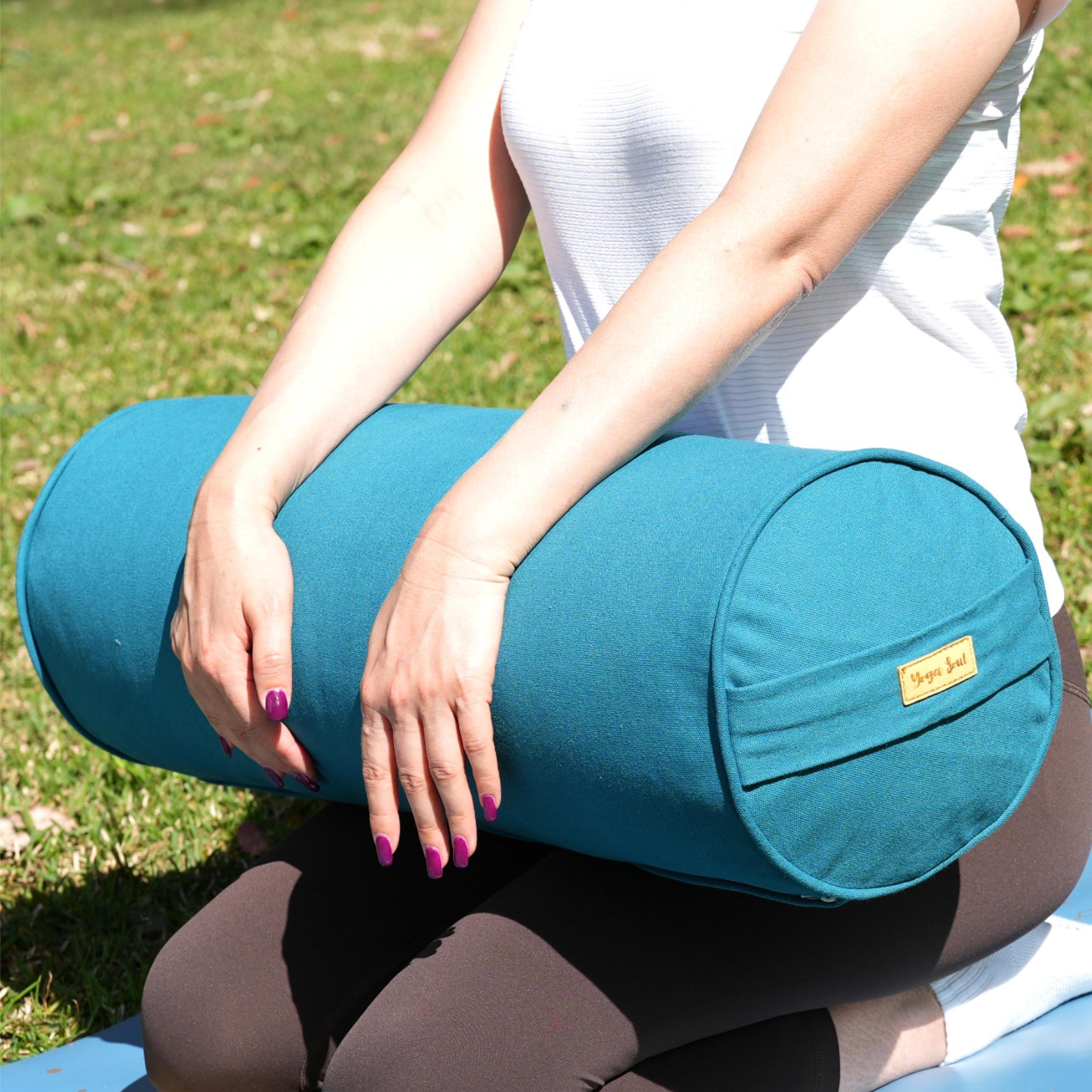 Round Yoga Bolster | Pure | Teal