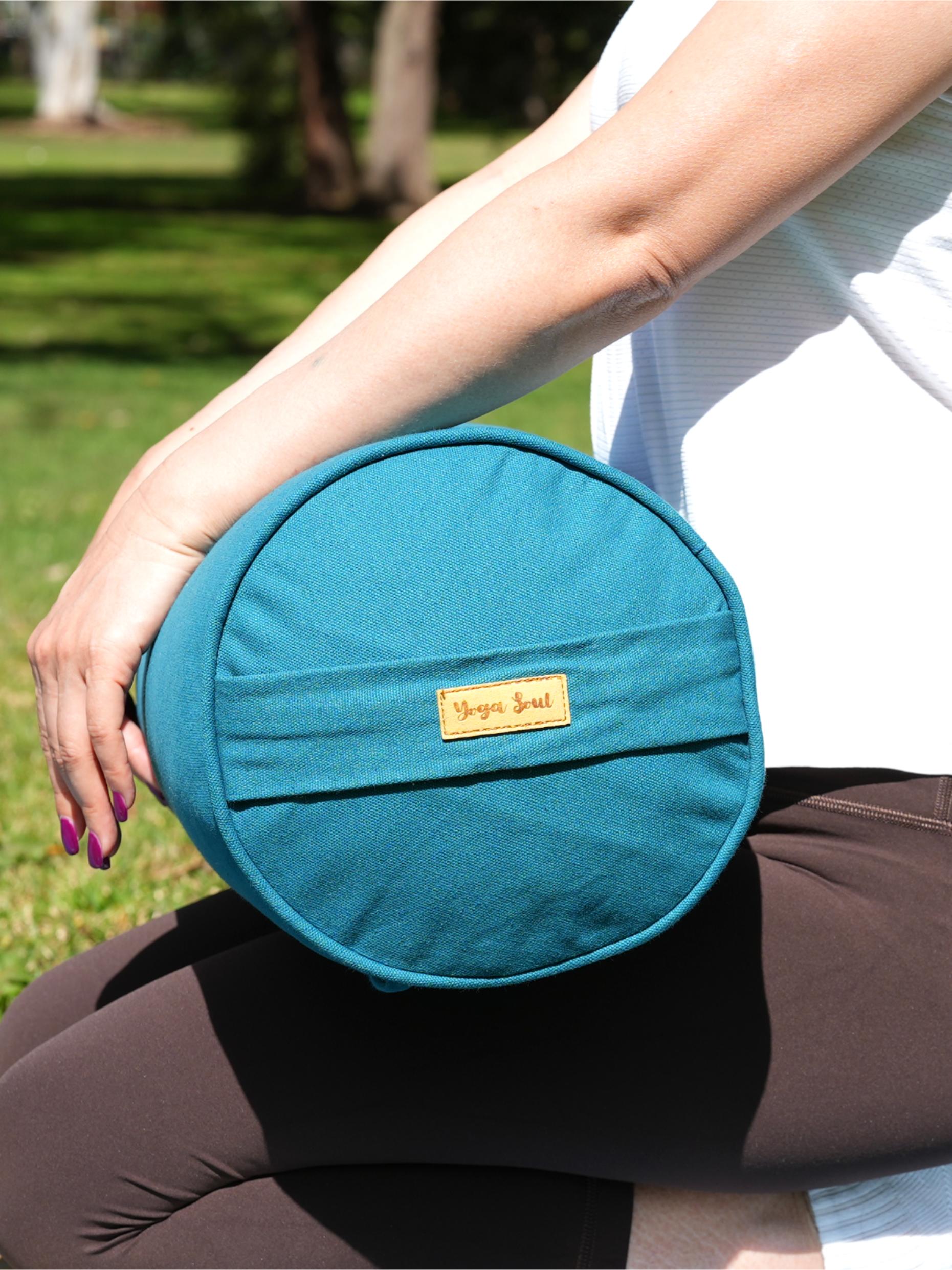 Round Yoga Bolster | Pure | Teal