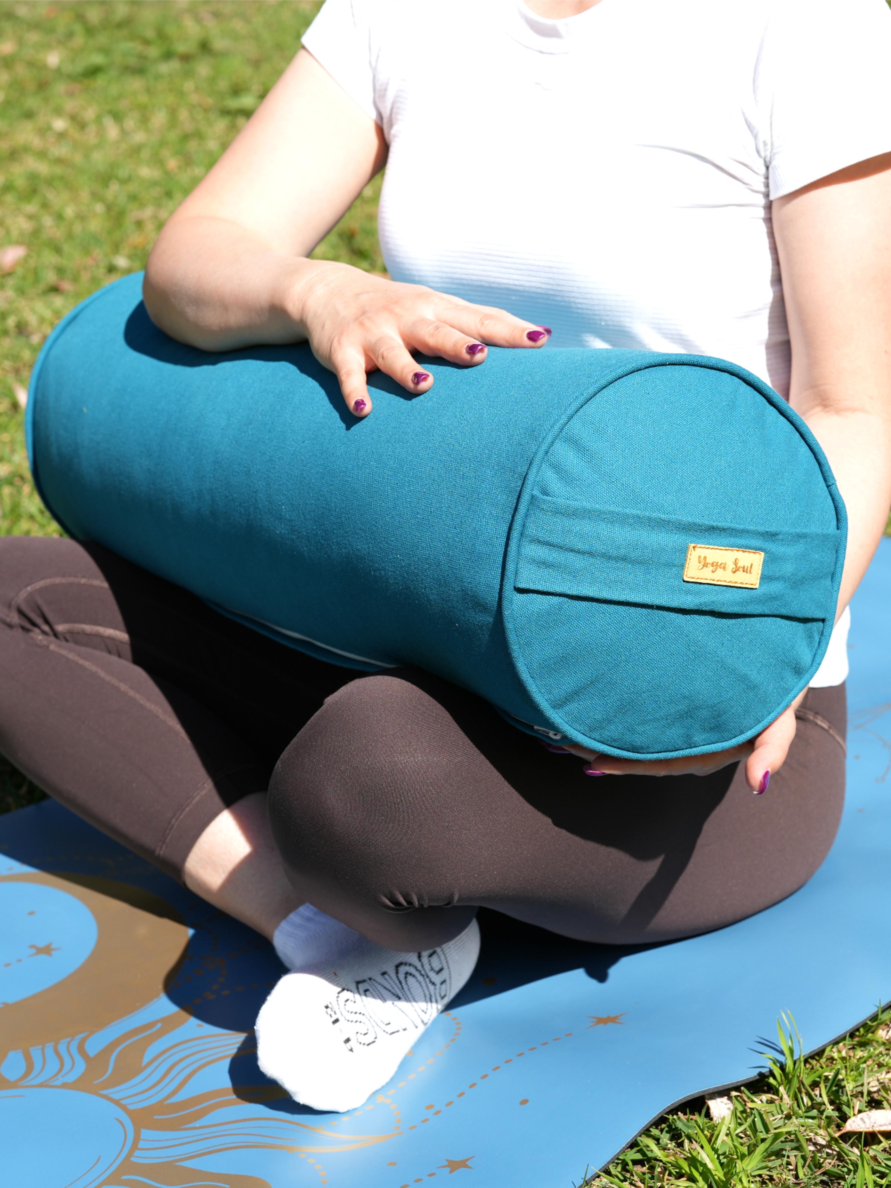 Round Yoga Bolster | Pure | Teal