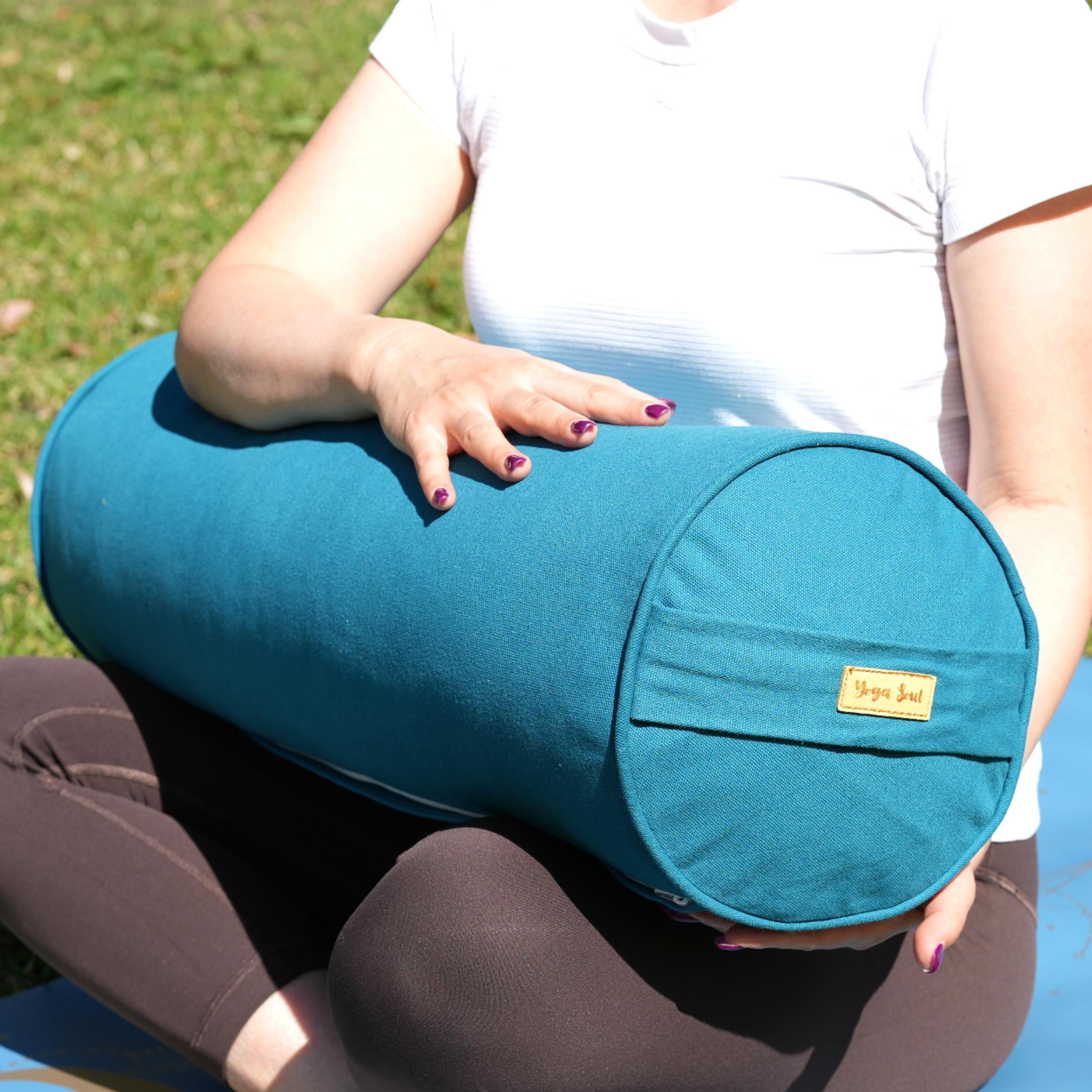 Round Yoga Bolster | Pure | Teal