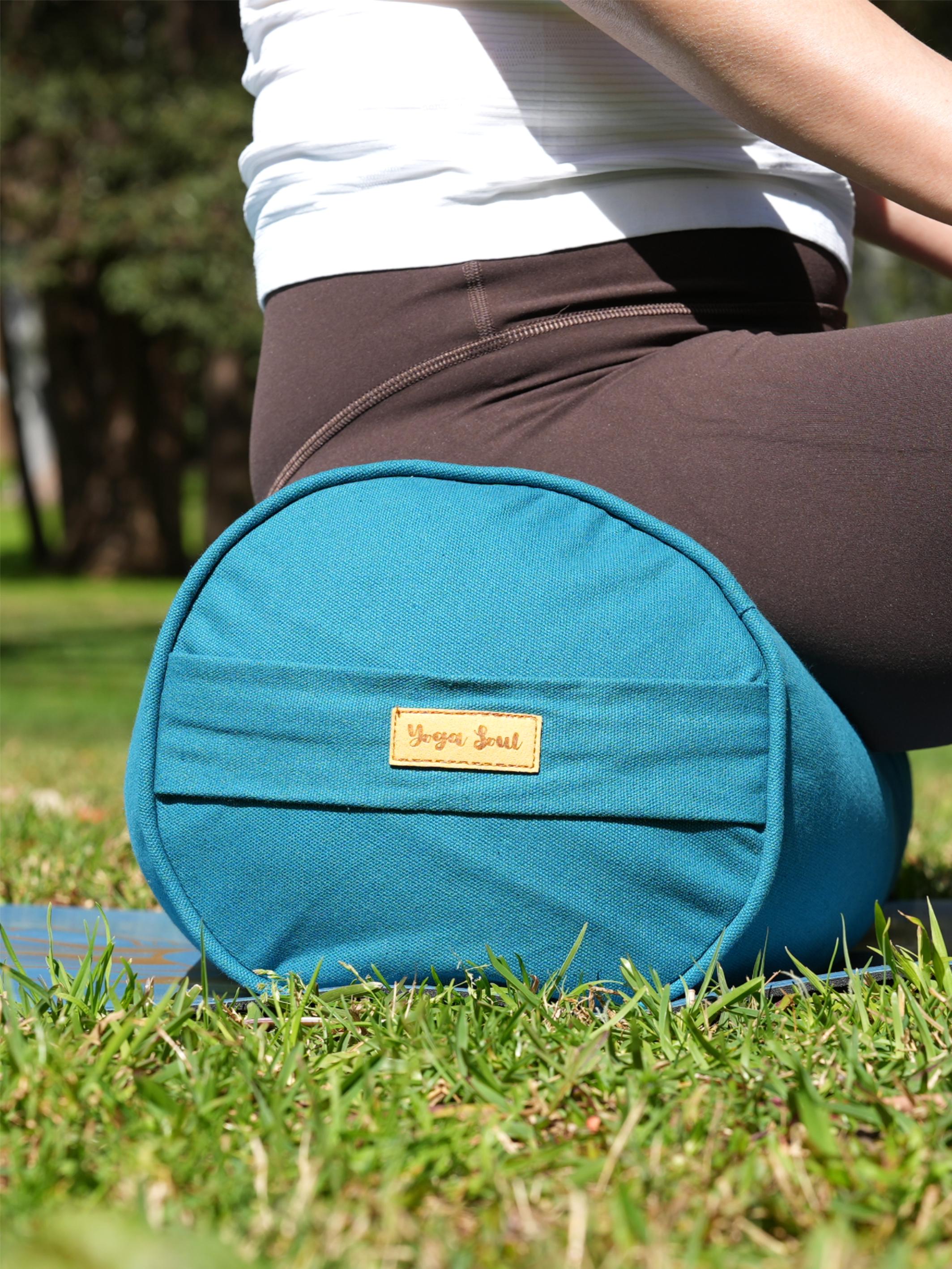 Round Yoga Bolster | Pure | Teal