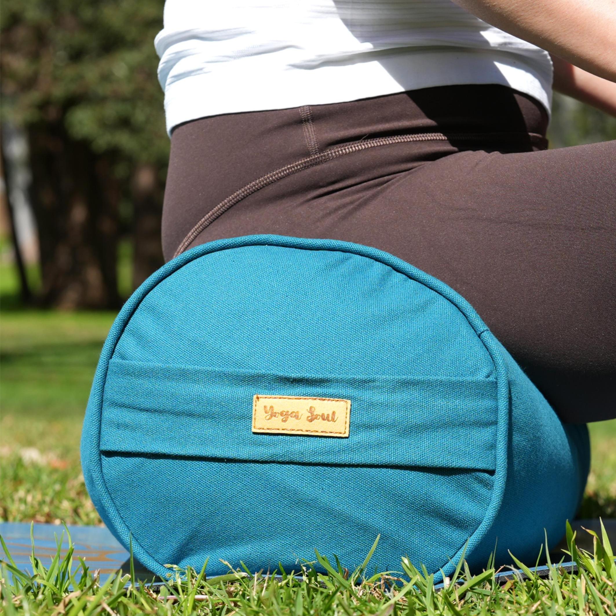 Round Yoga Bolster | Pure | Teal