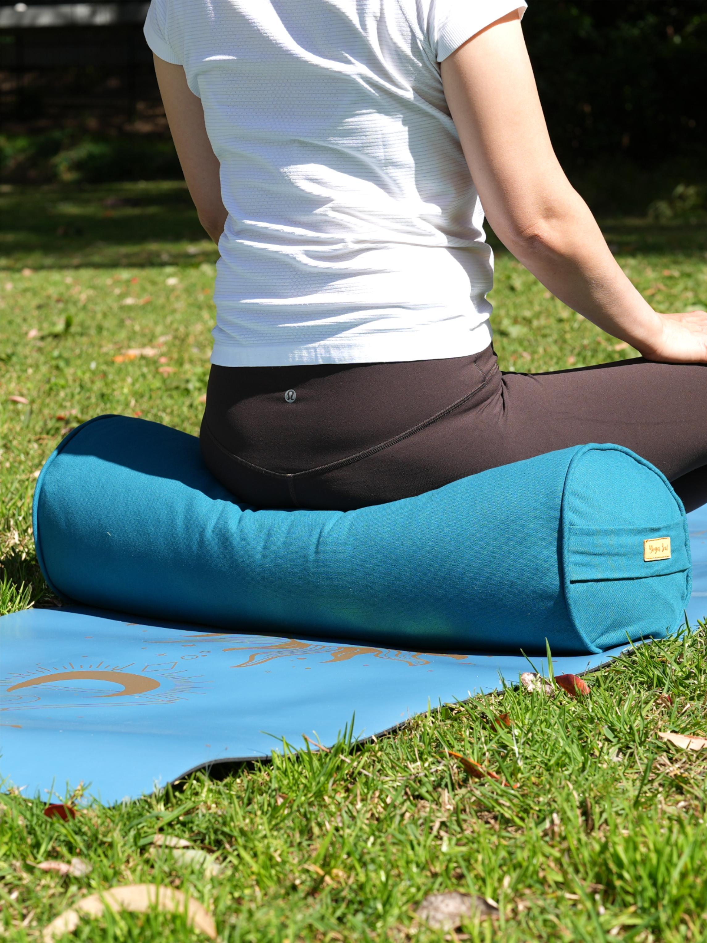 Round Yoga Bolster | Pure | Teal