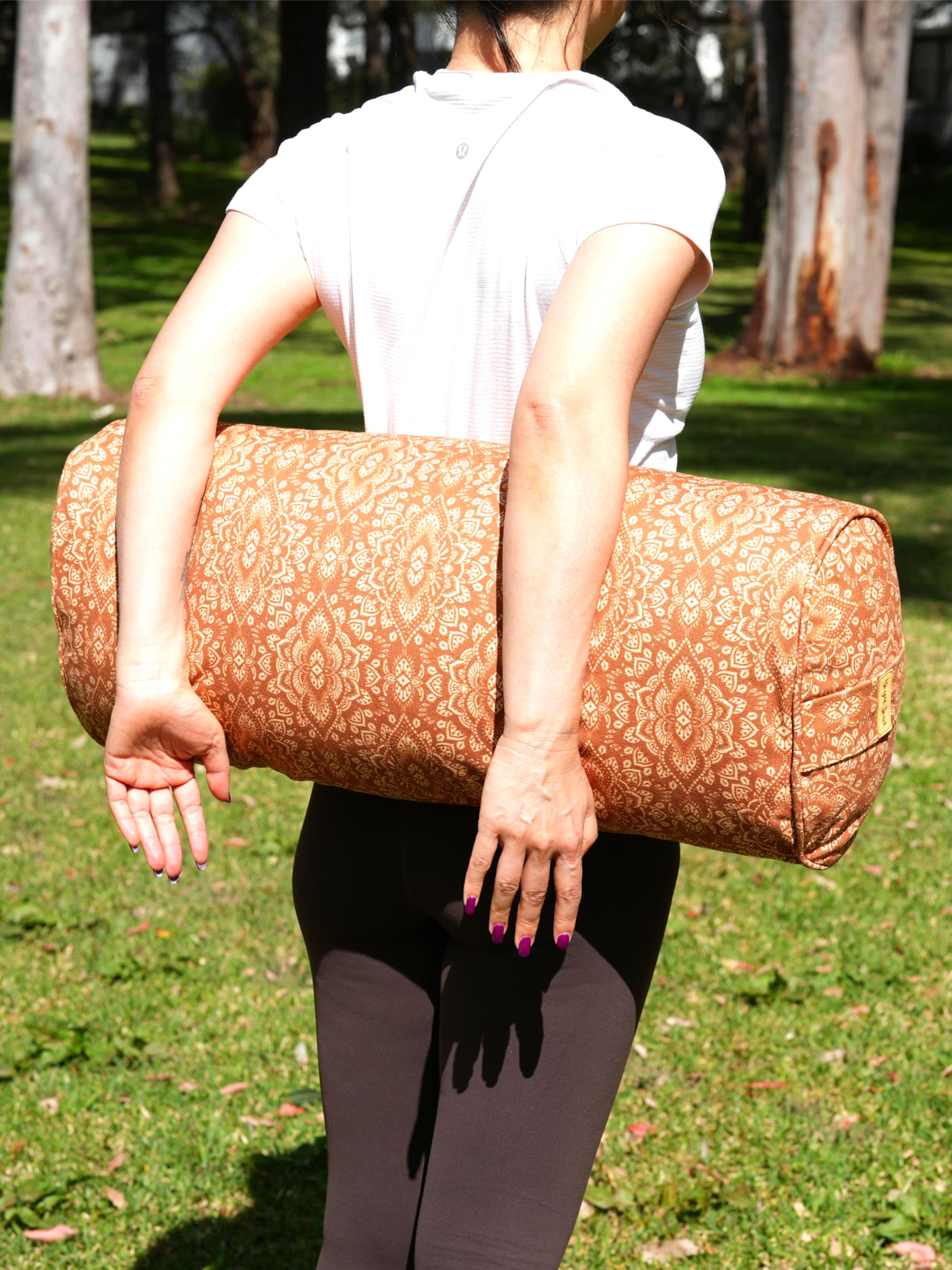 Oval Yoga Bolster | Mandala | Earth