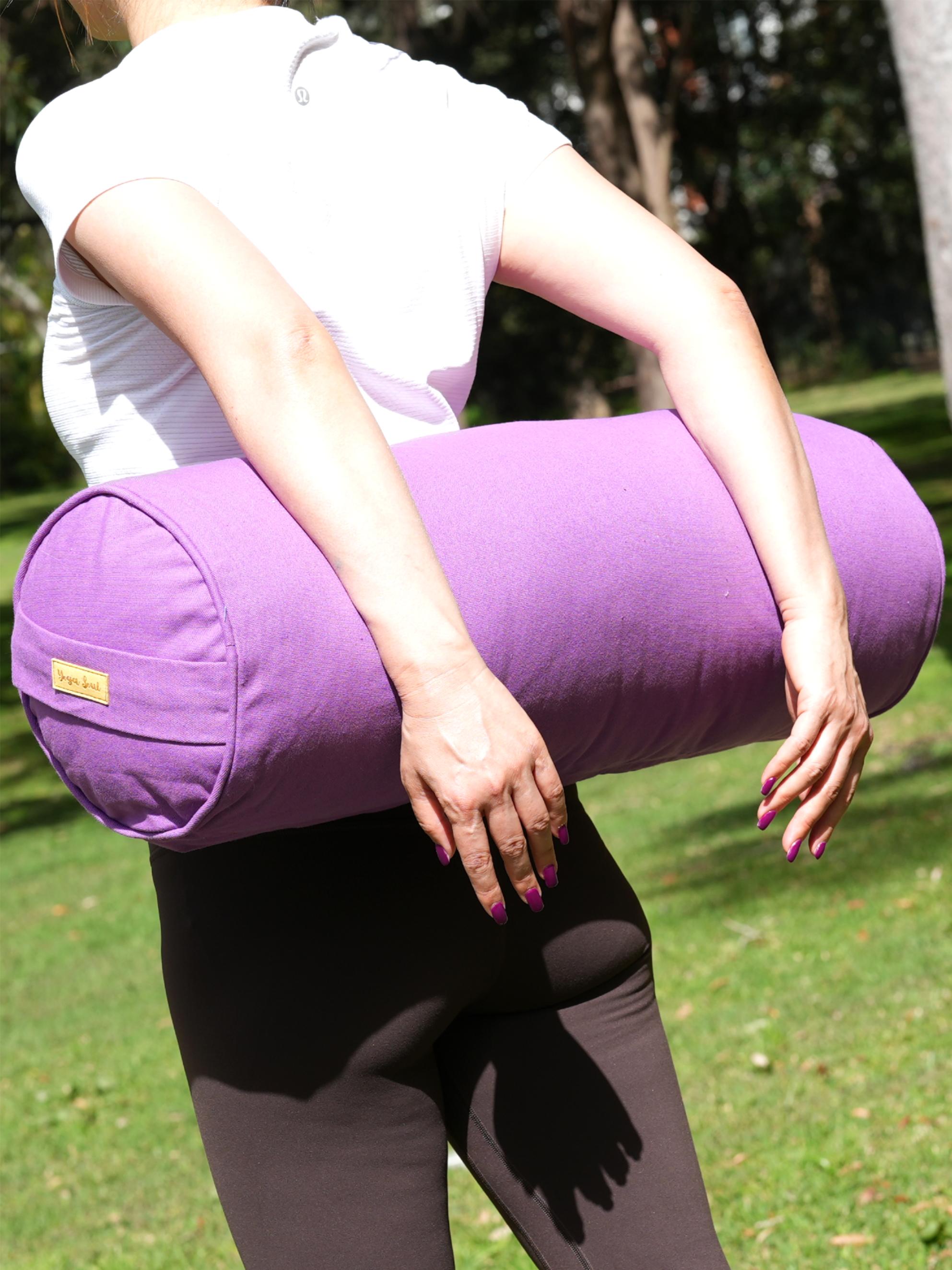 Round Yoga Bolster | Pure | Lavender