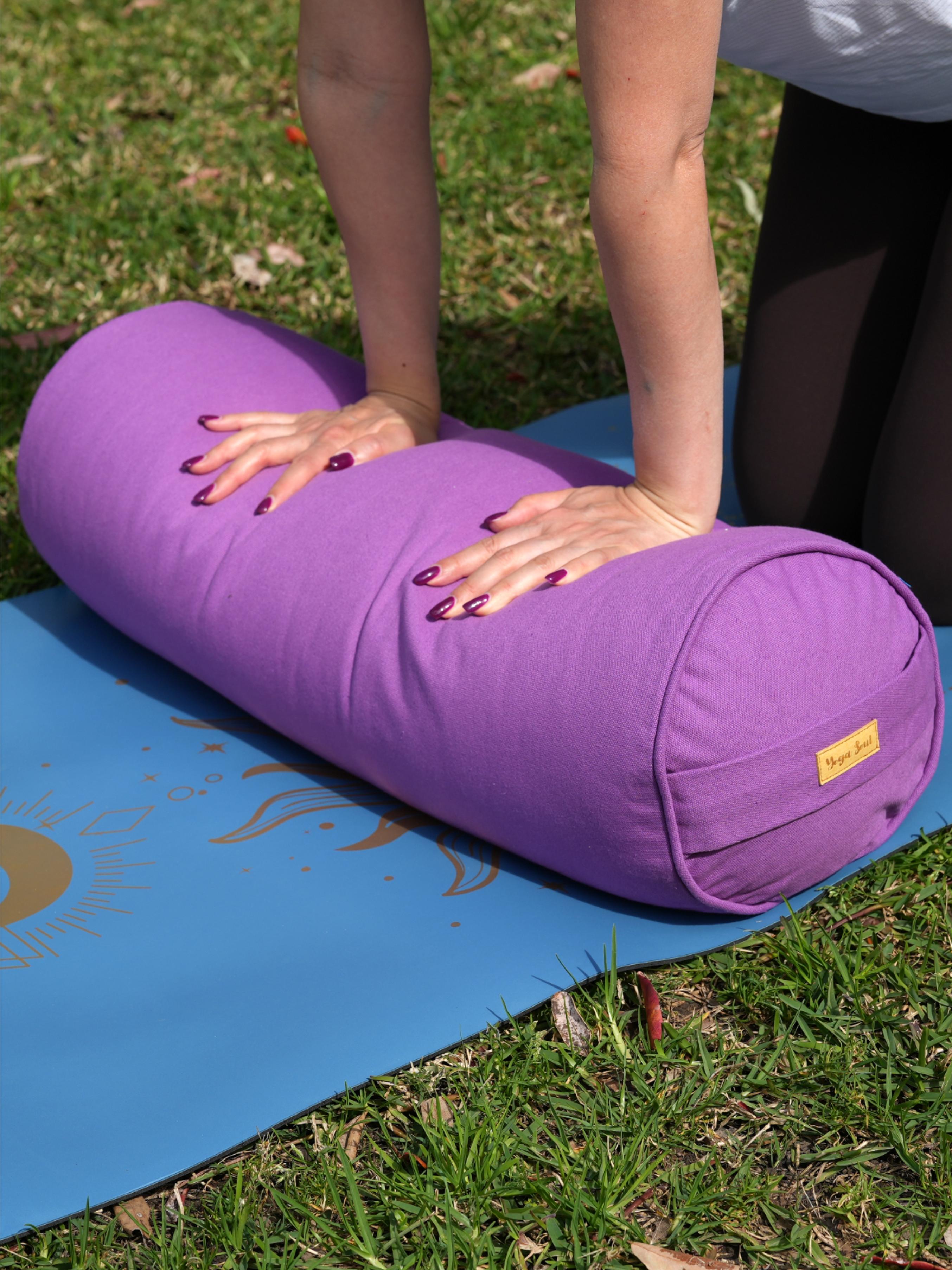 Round Yoga Bolster | Pure | Lavender