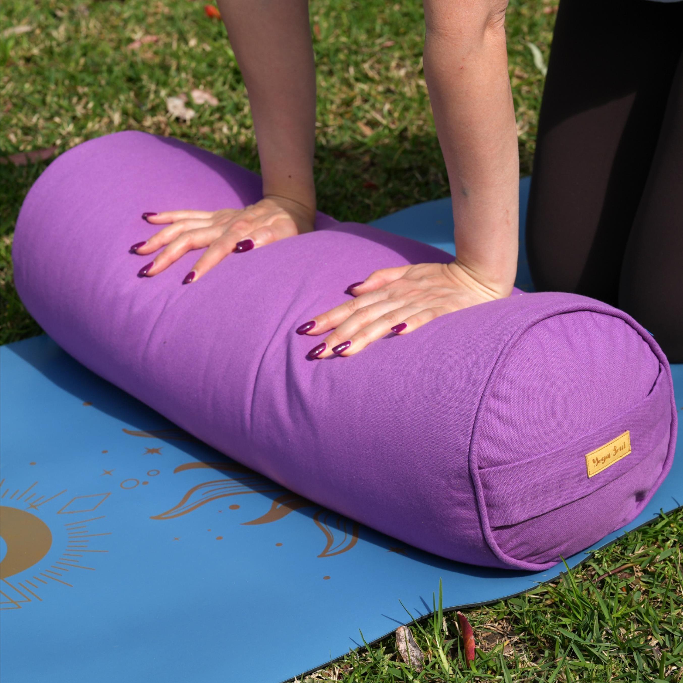 Round Yoga Bolster | Pure | Lavender