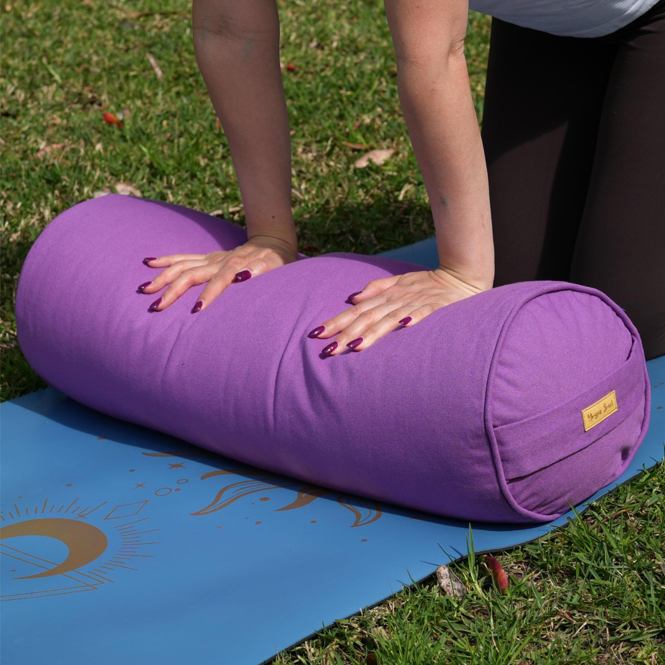Round Yoga Bolster | Pure | Lavender