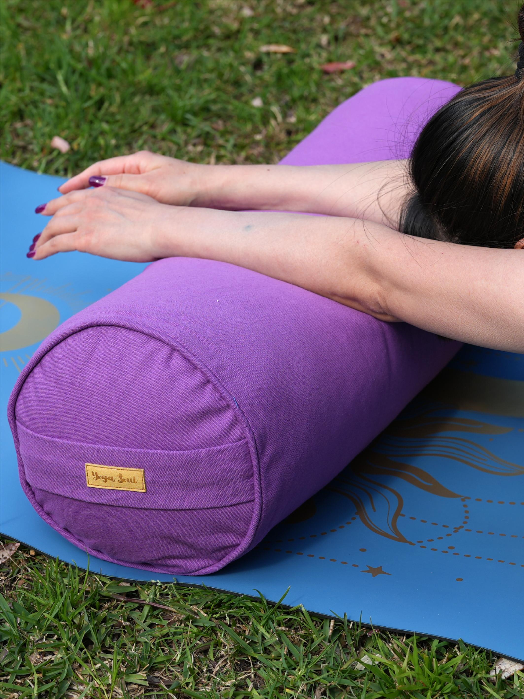 Round Yoga Bolster | Pure | Lavender