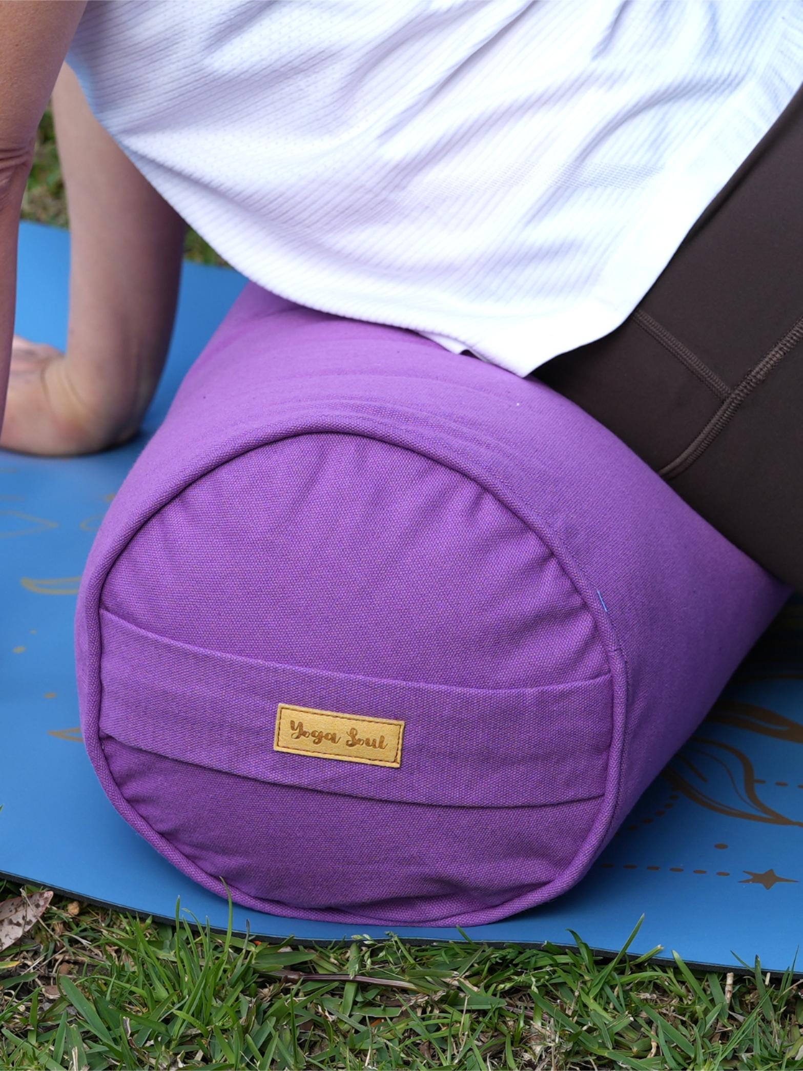 Round Yoga Bolster | Pure | Lavender