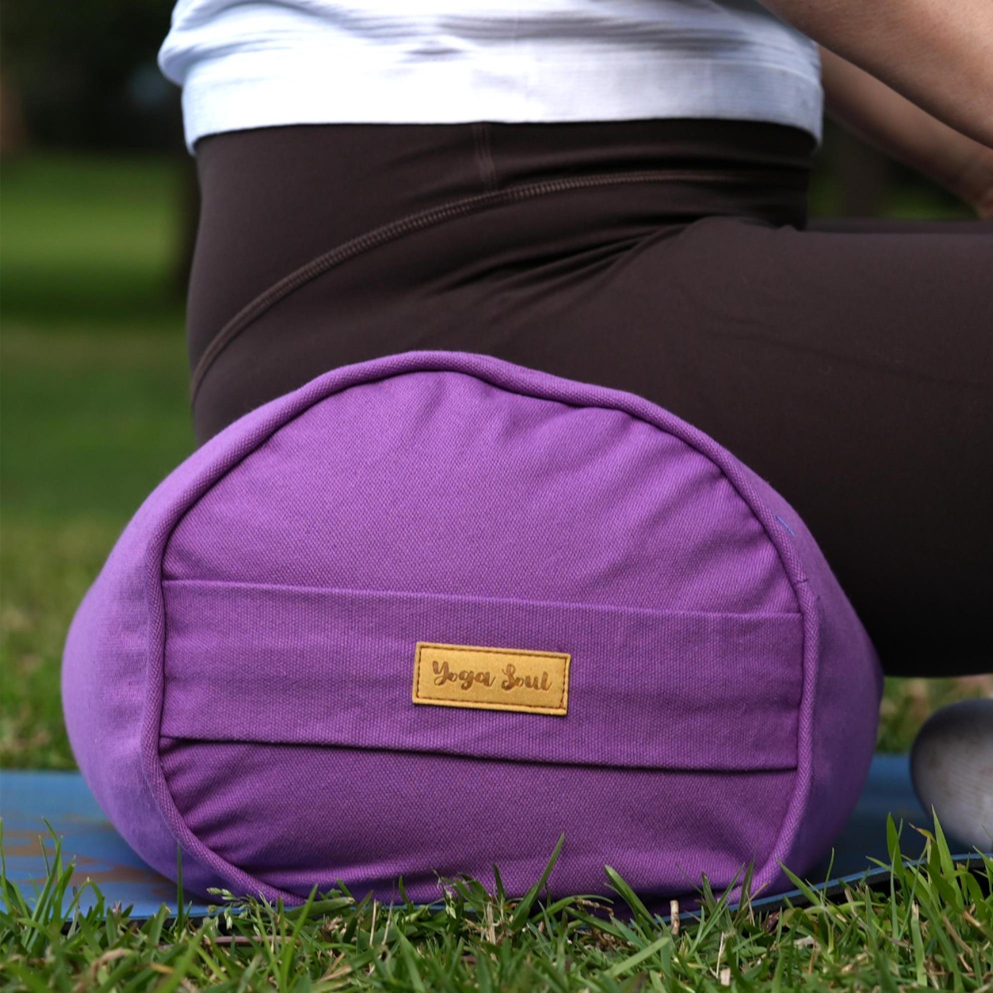 Round Yoga Bolster | Pure | Lavender
