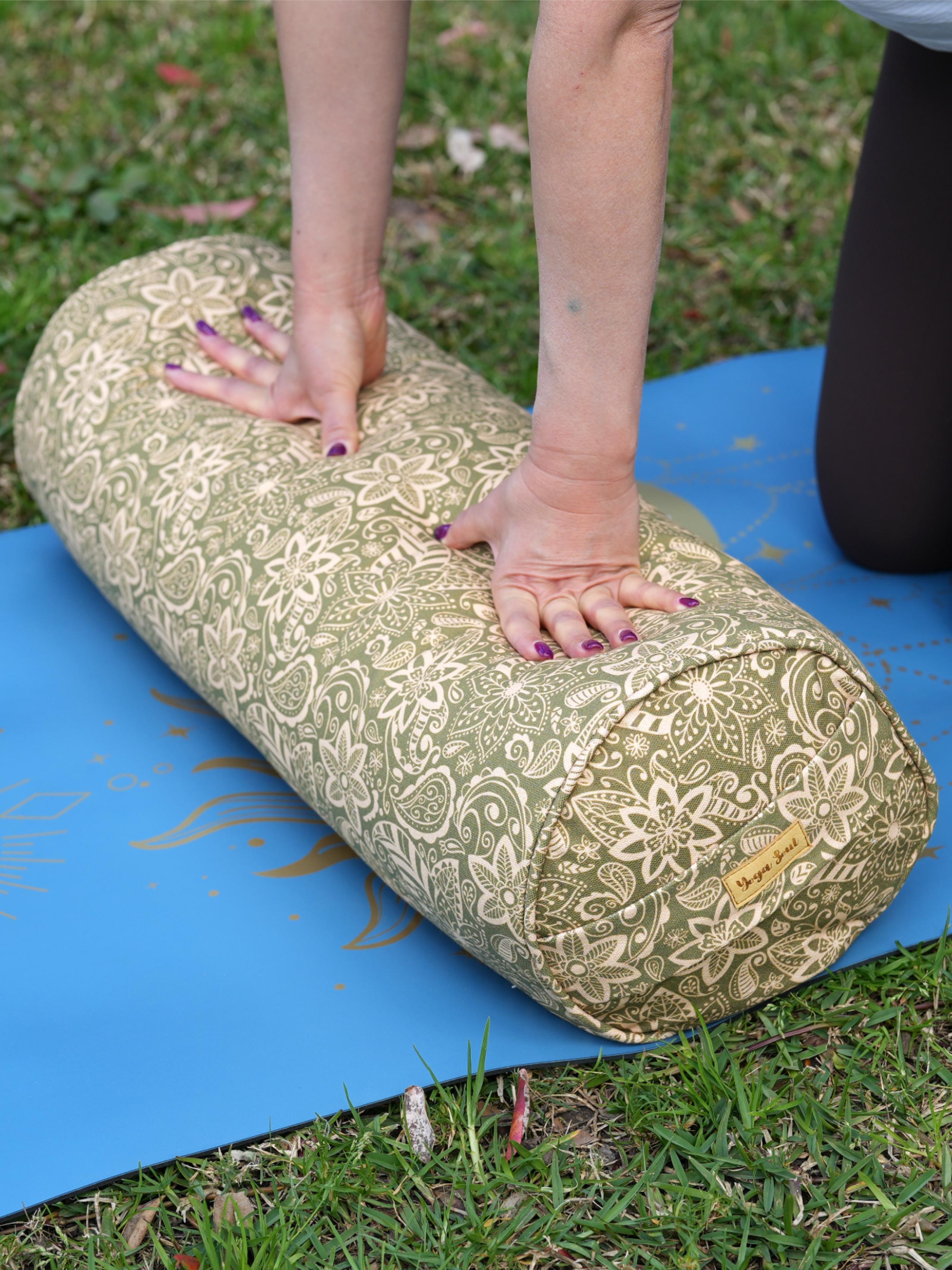 Round Yoga Bolster | StarFlower | Olive