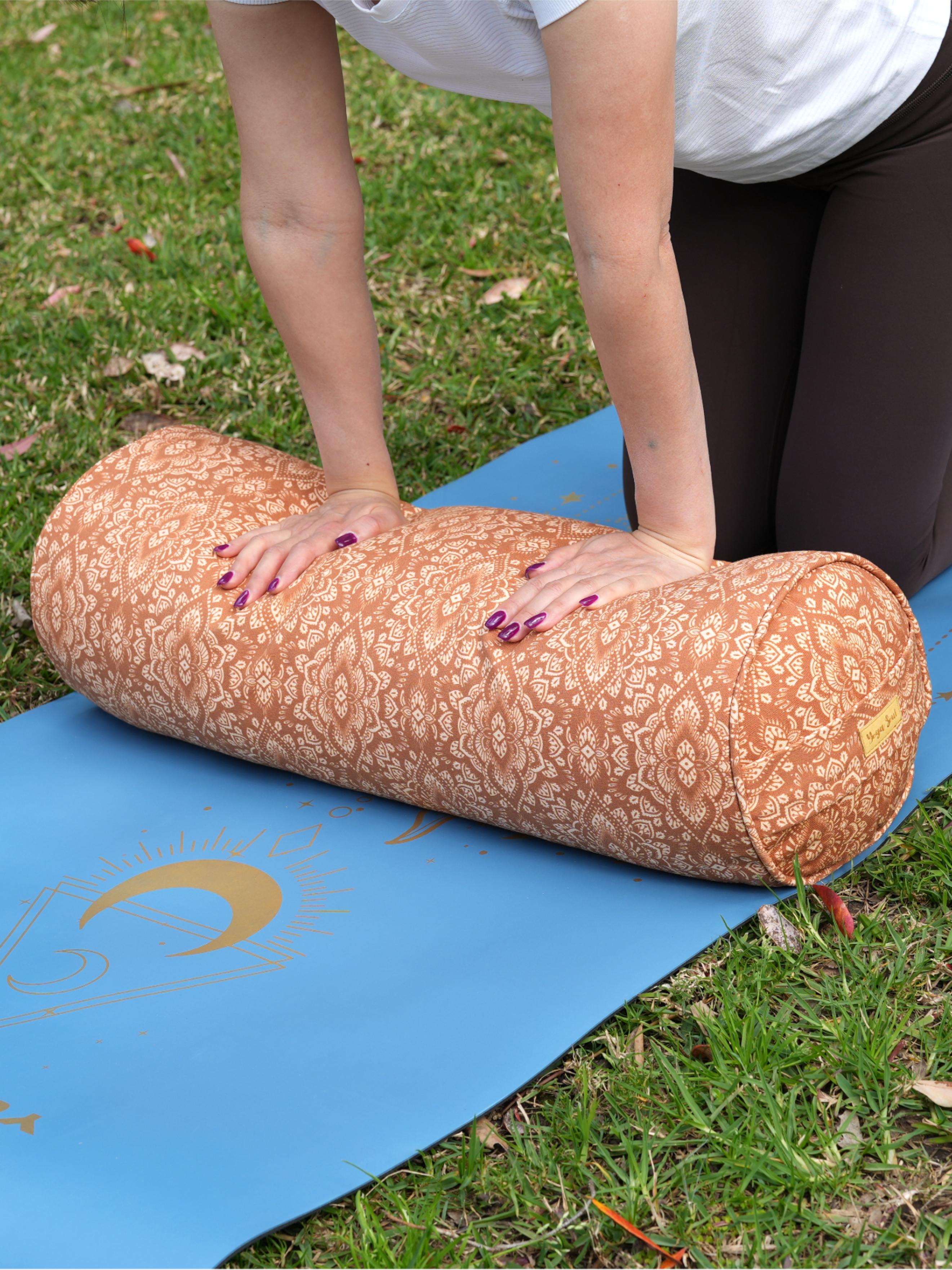 Round Yoga Bolster | Mandala | Earth