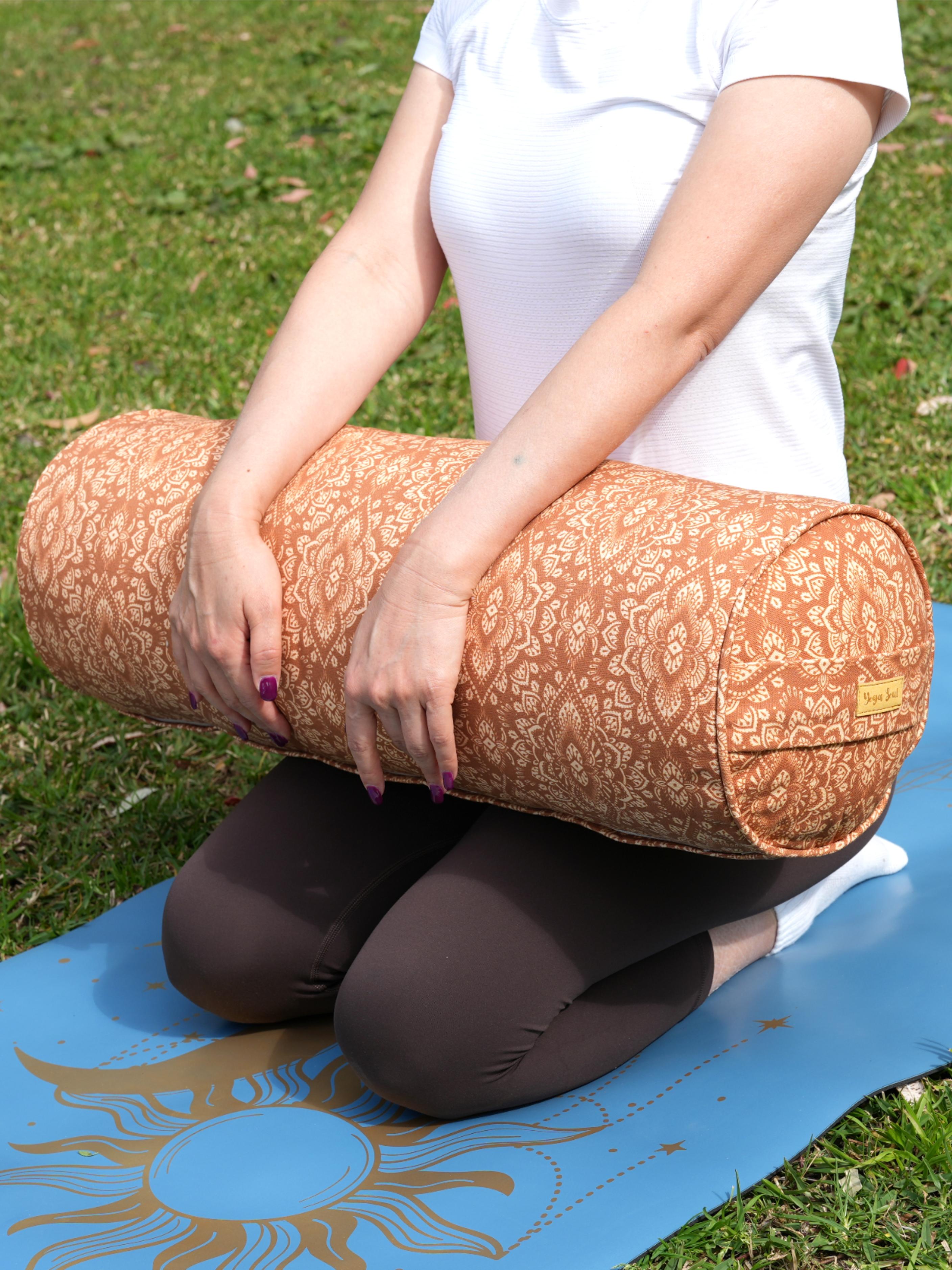 Round Yoga Bolster | Mandala | Earth
