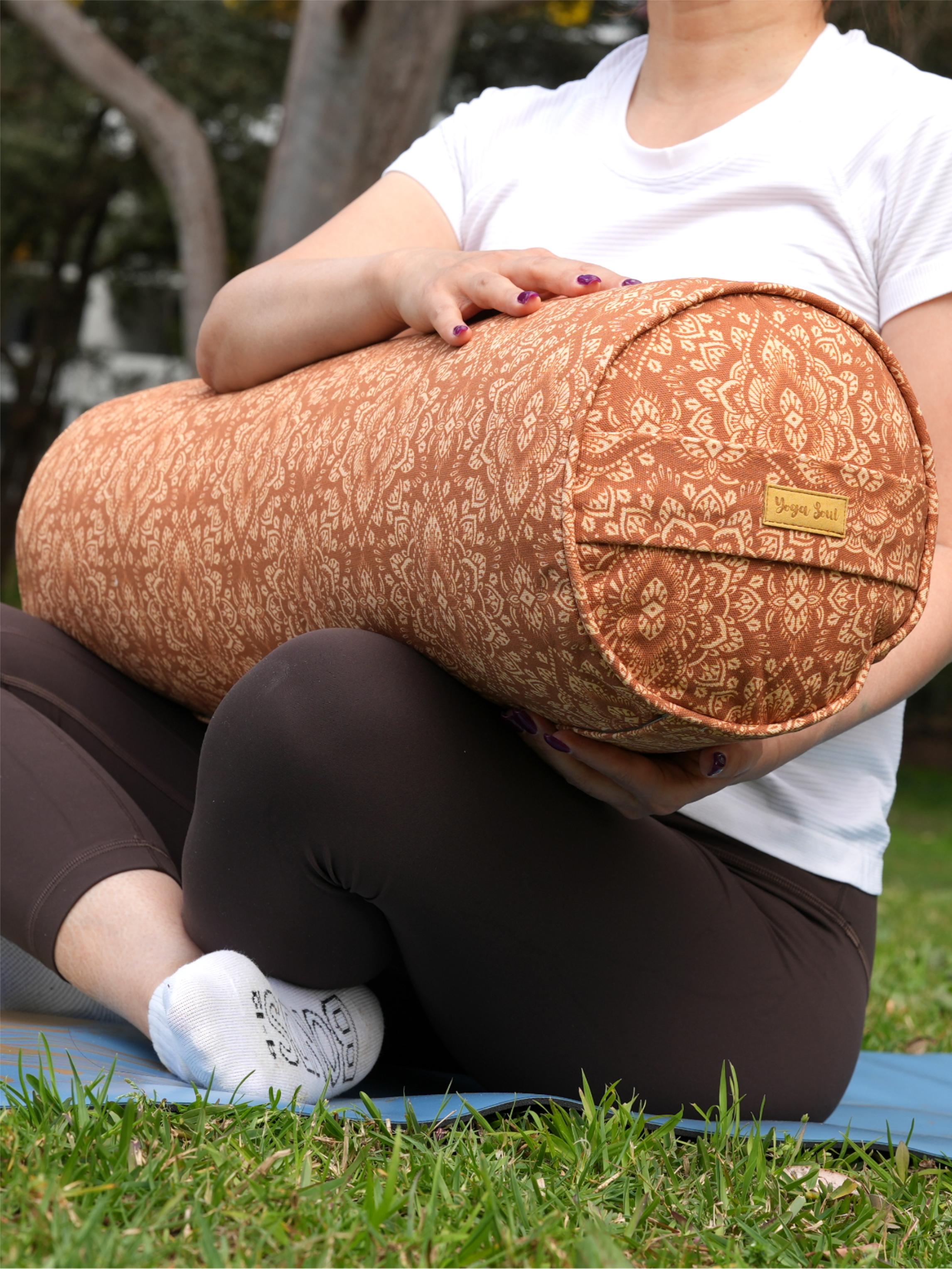 Round Yoga Bolster | Mandala | Earth