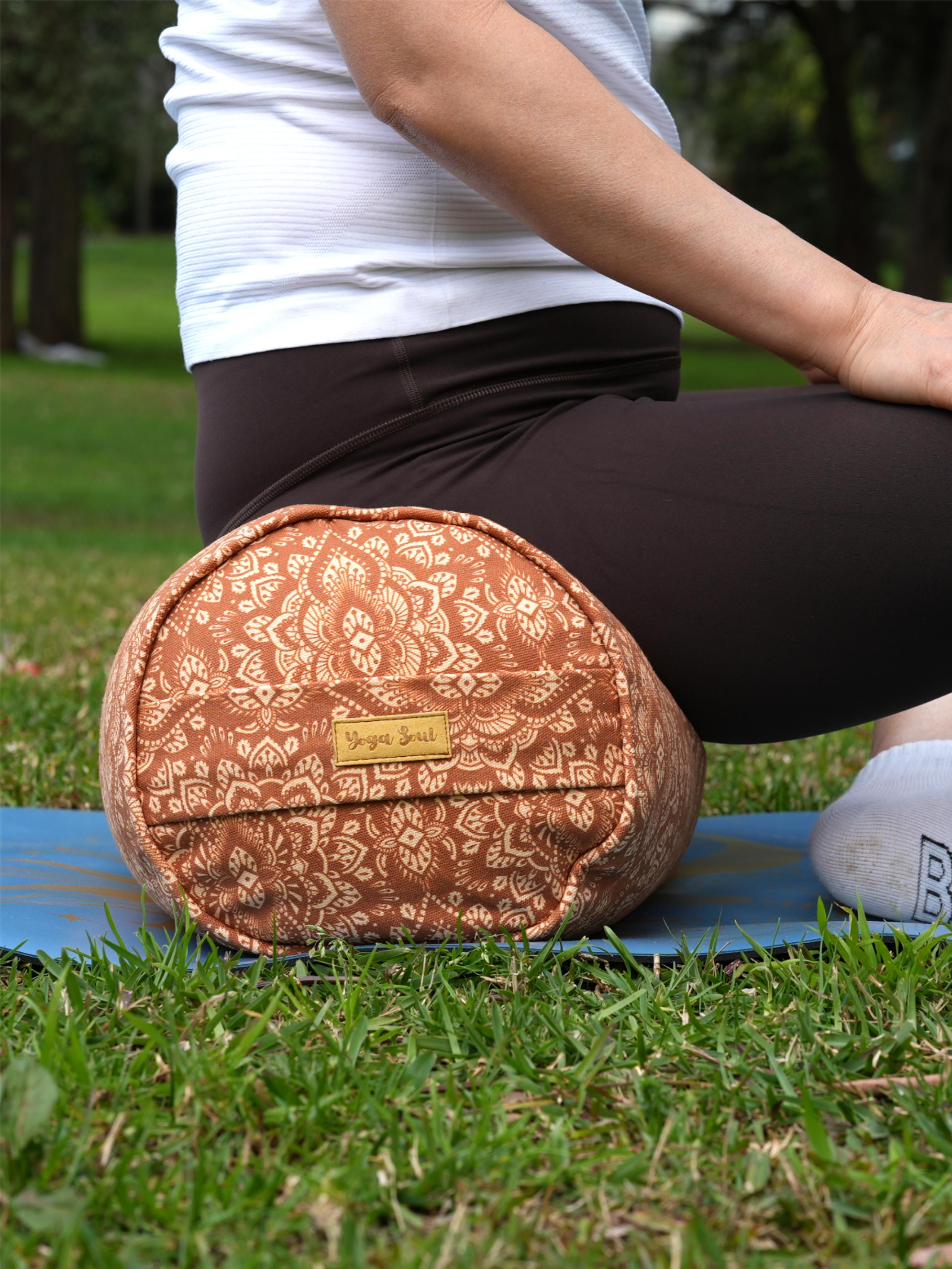 Round Yoga Bolster | Mandala | Earth
