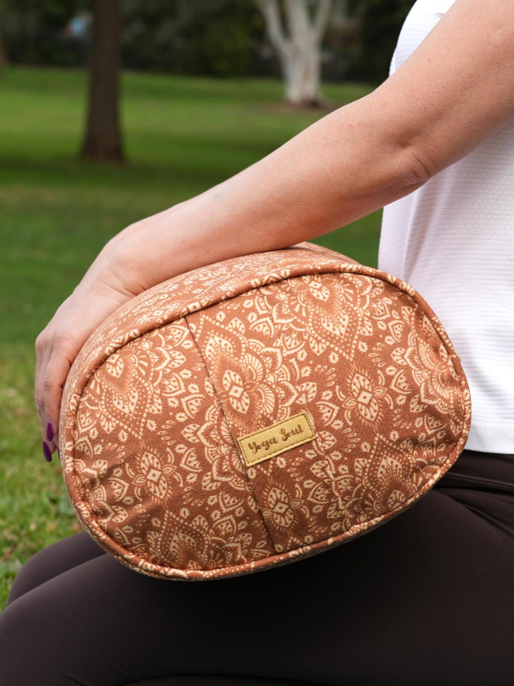 Oval Yoga Bolster | Mandala | Earth