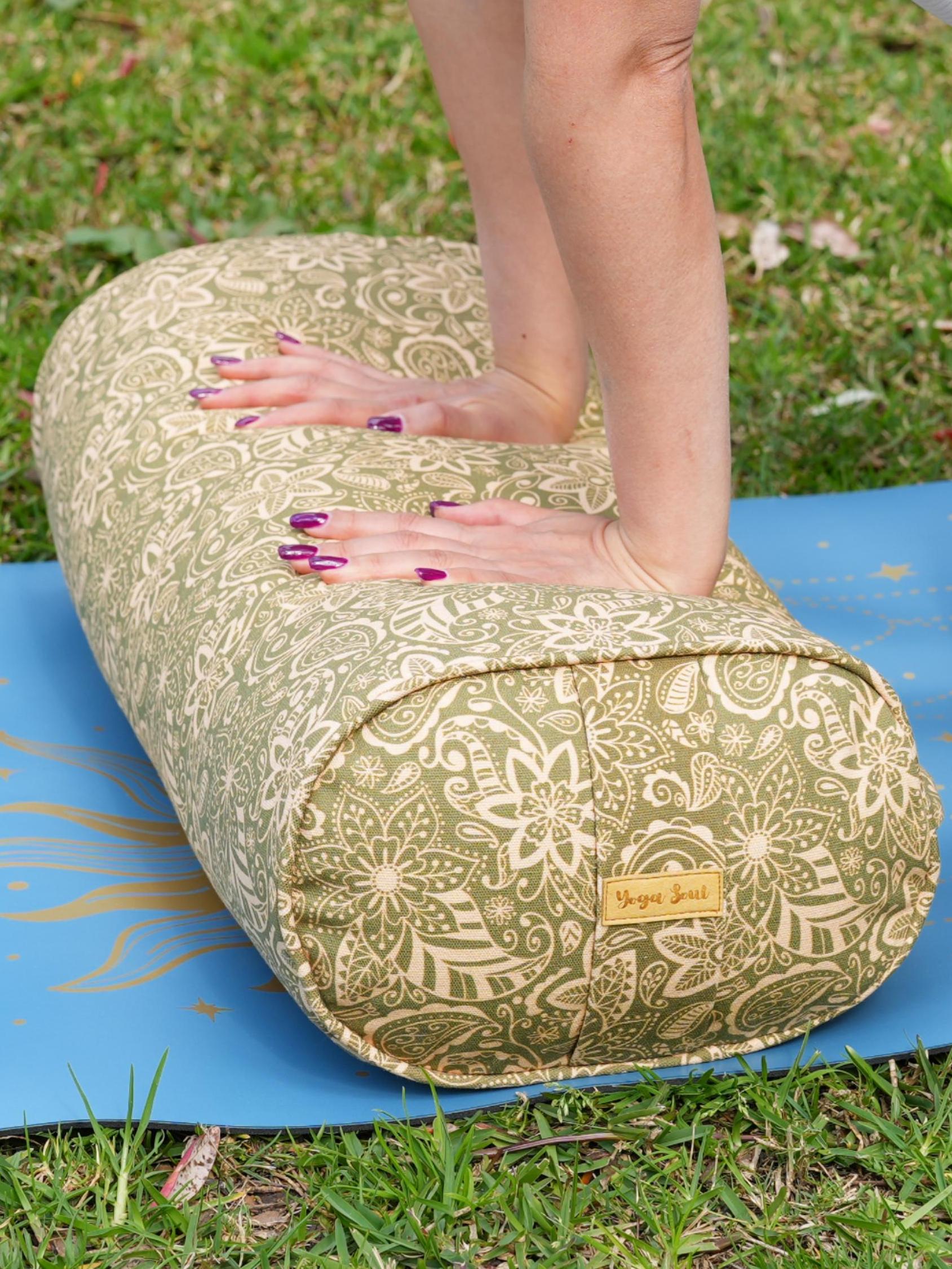 Oval Yoga Bolster | StarFlower | Olive