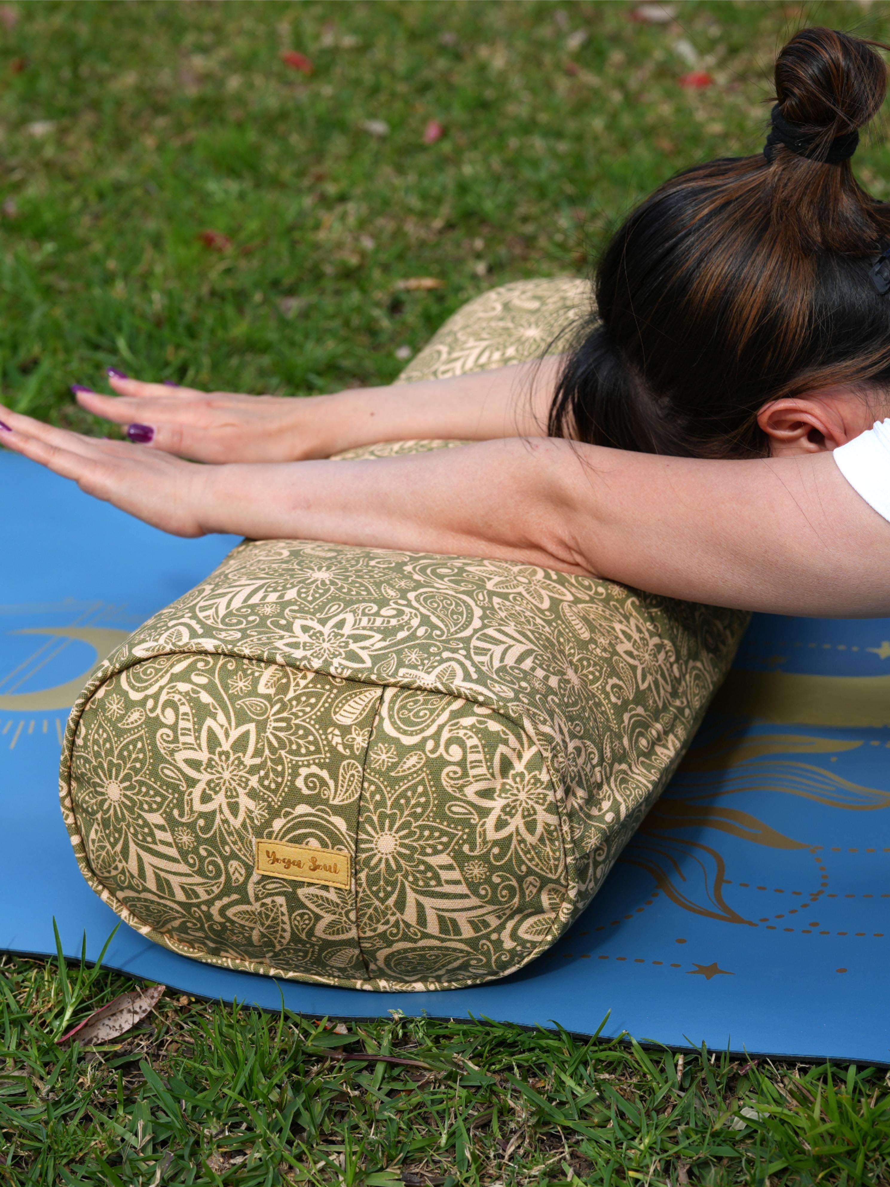 Oval Yoga Bolster | StarFlower | Olive