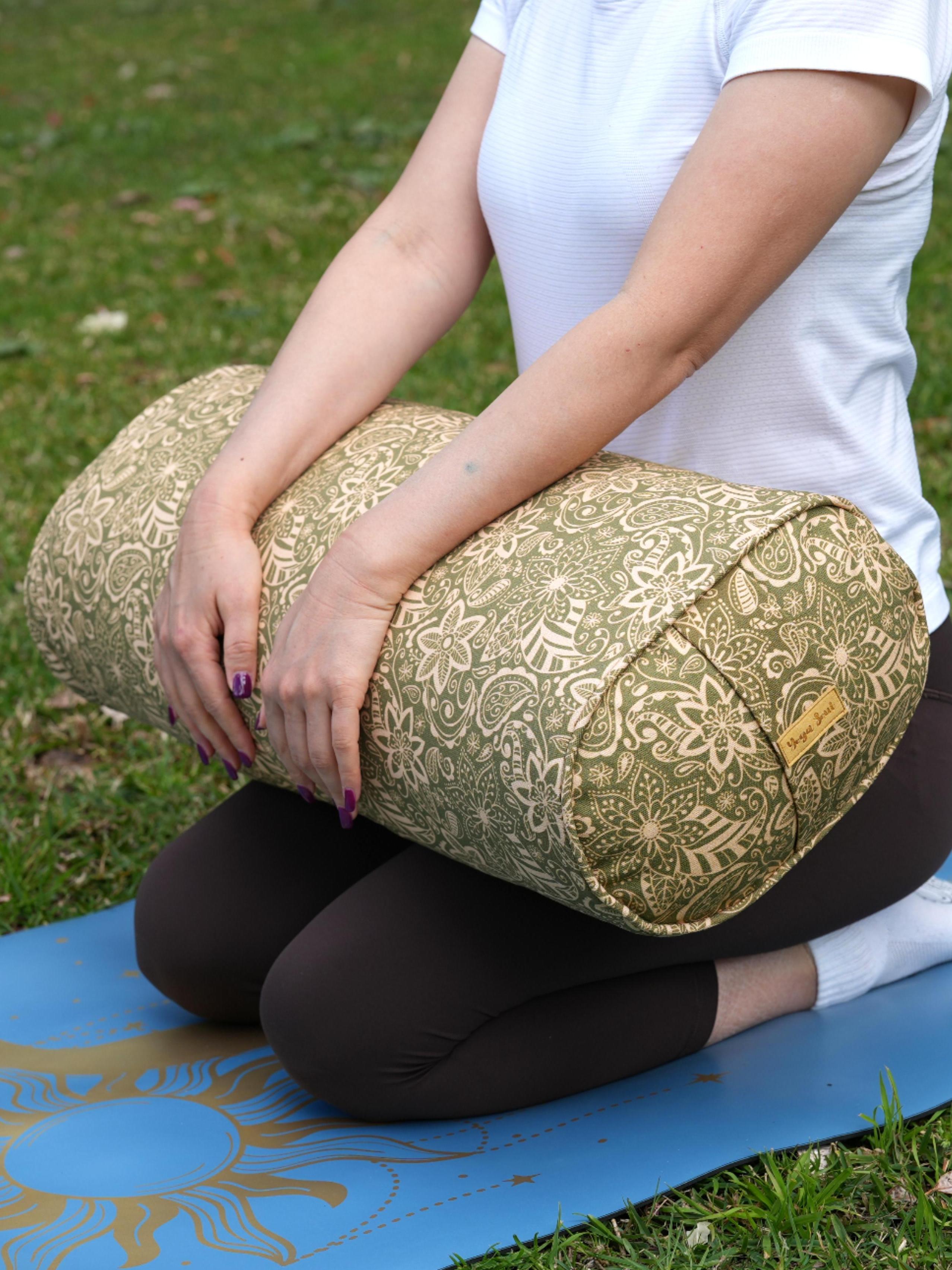 Oval Yoga Bolster | StarFlower | Olive
