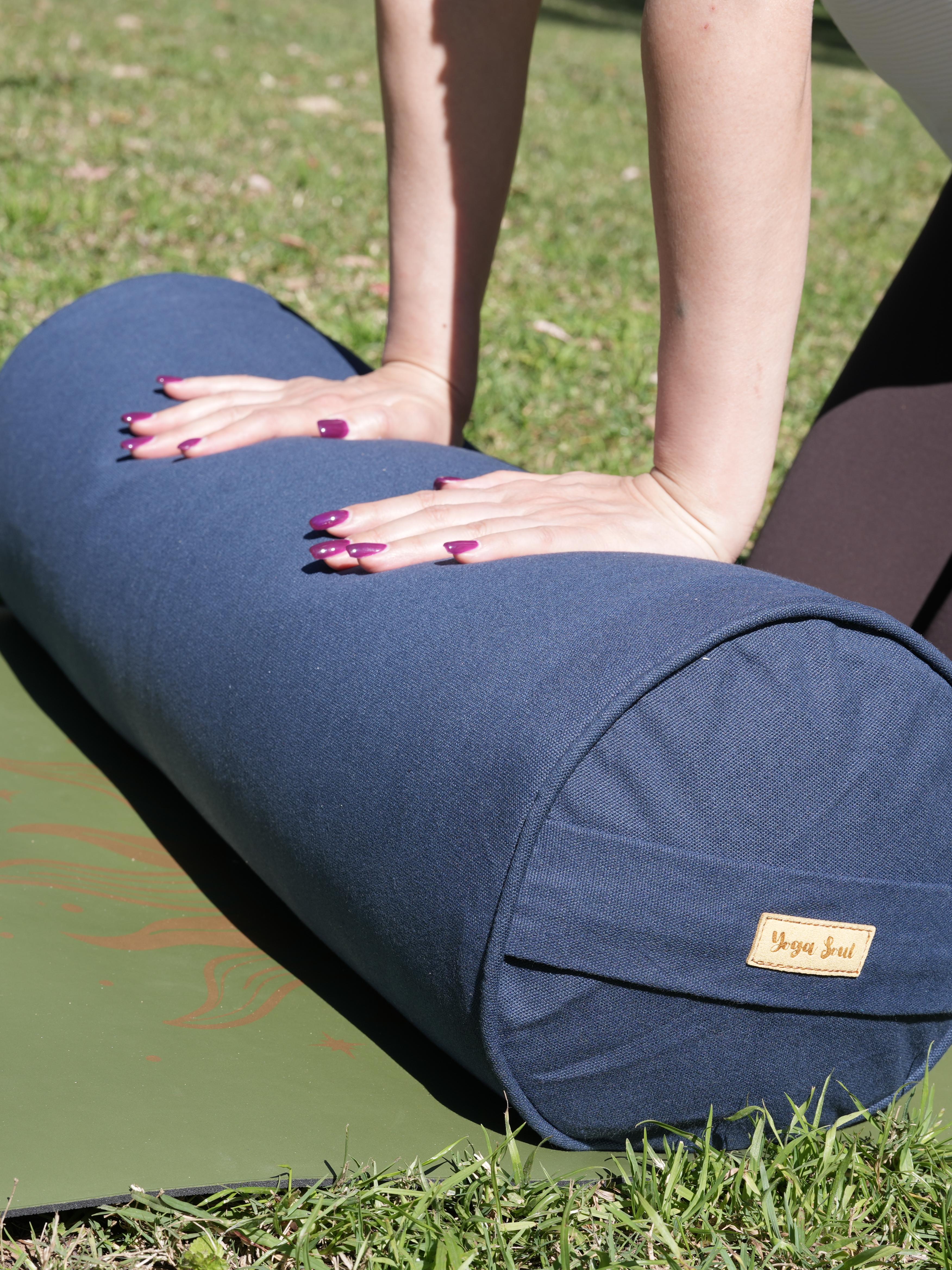 Round Yoga Bolster | Pure | Navy