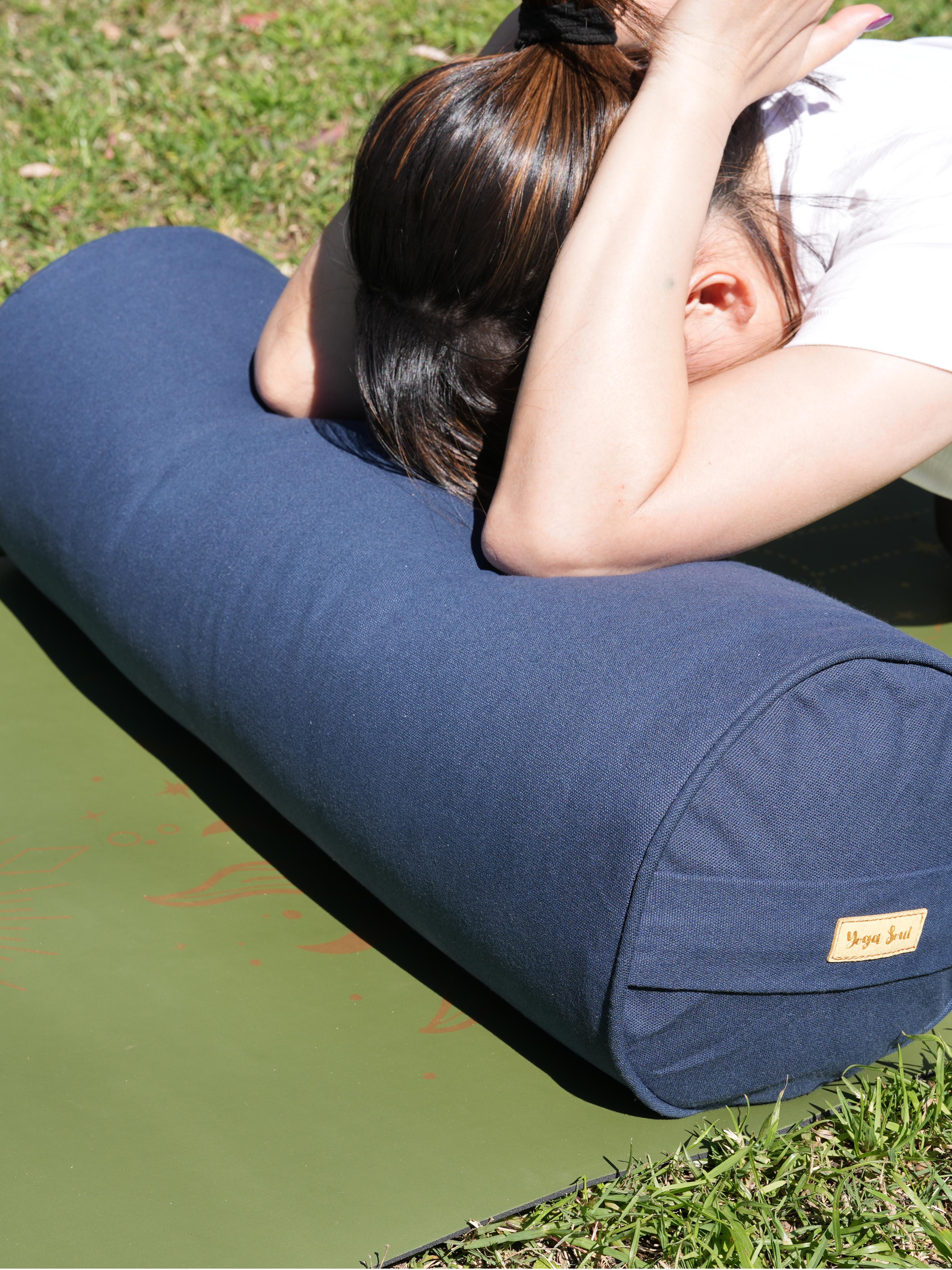 Round Yoga Bolster | Pure | Navy