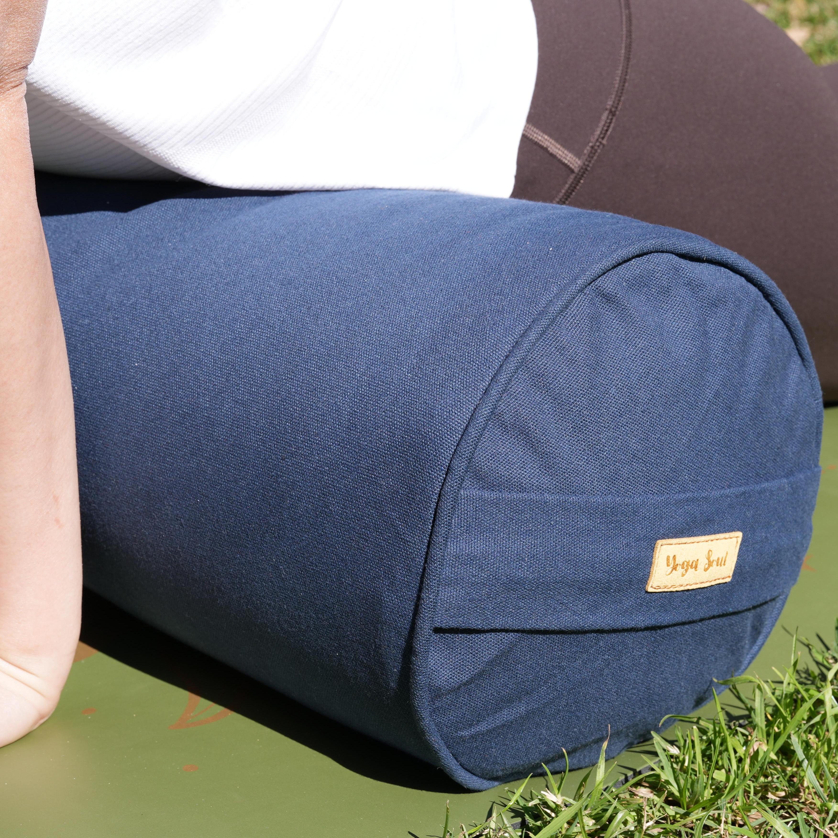 Round Yoga Bolster | Pure | Navy
