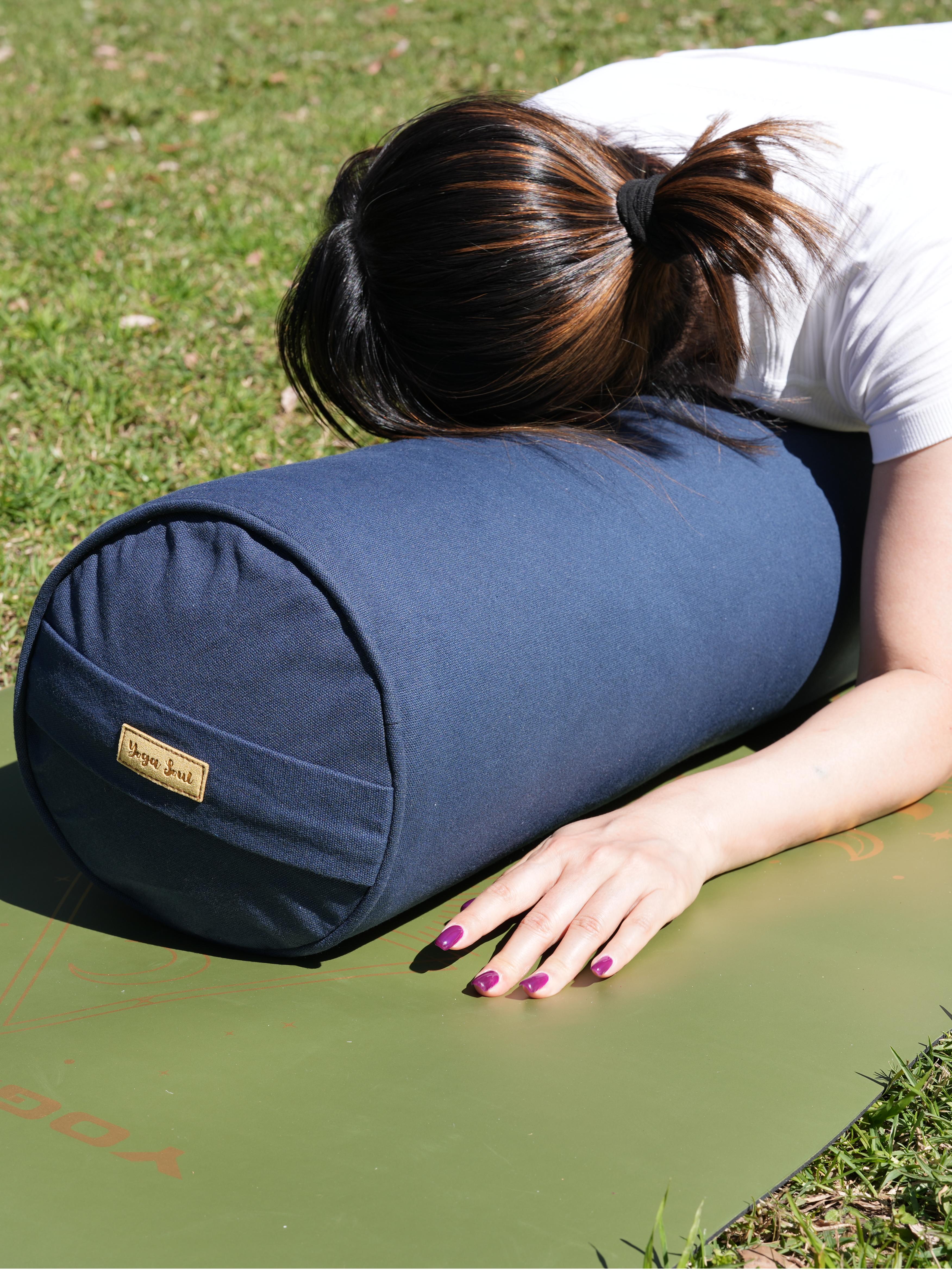 Round Yoga Bolster | Pure | Navy