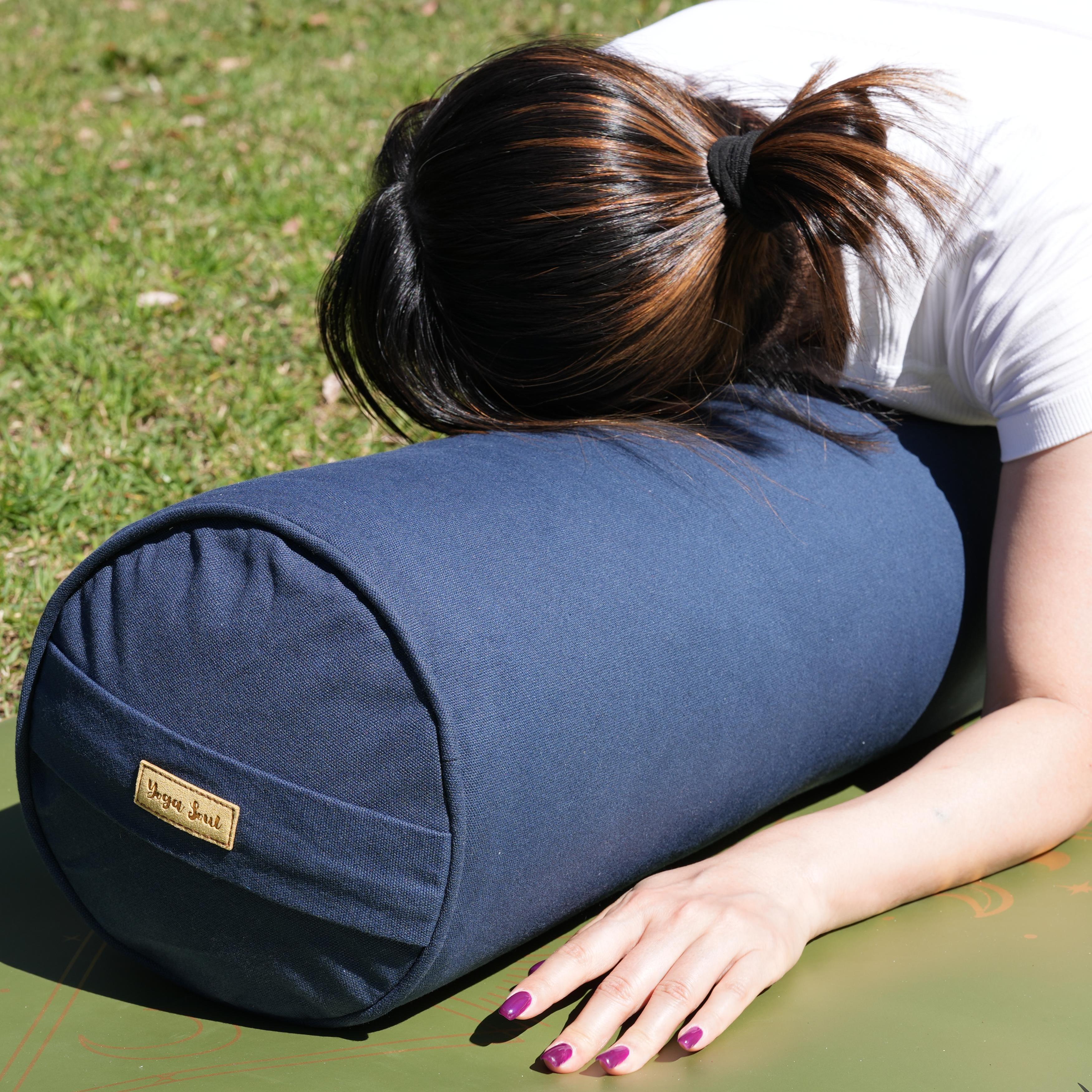 Round Yoga Bolster | Pure | Navy