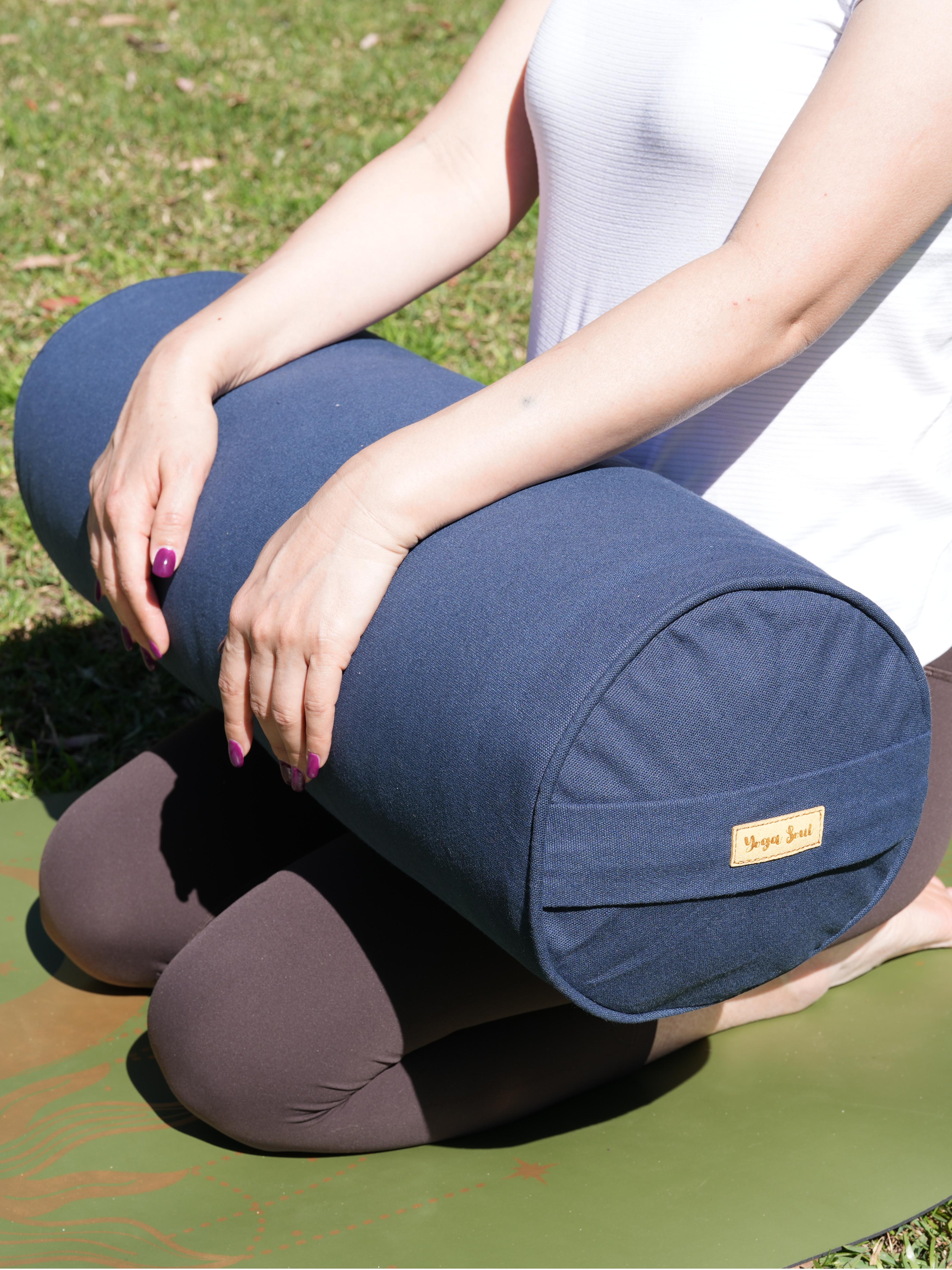 Round Yoga Bolster | Pure | Navy