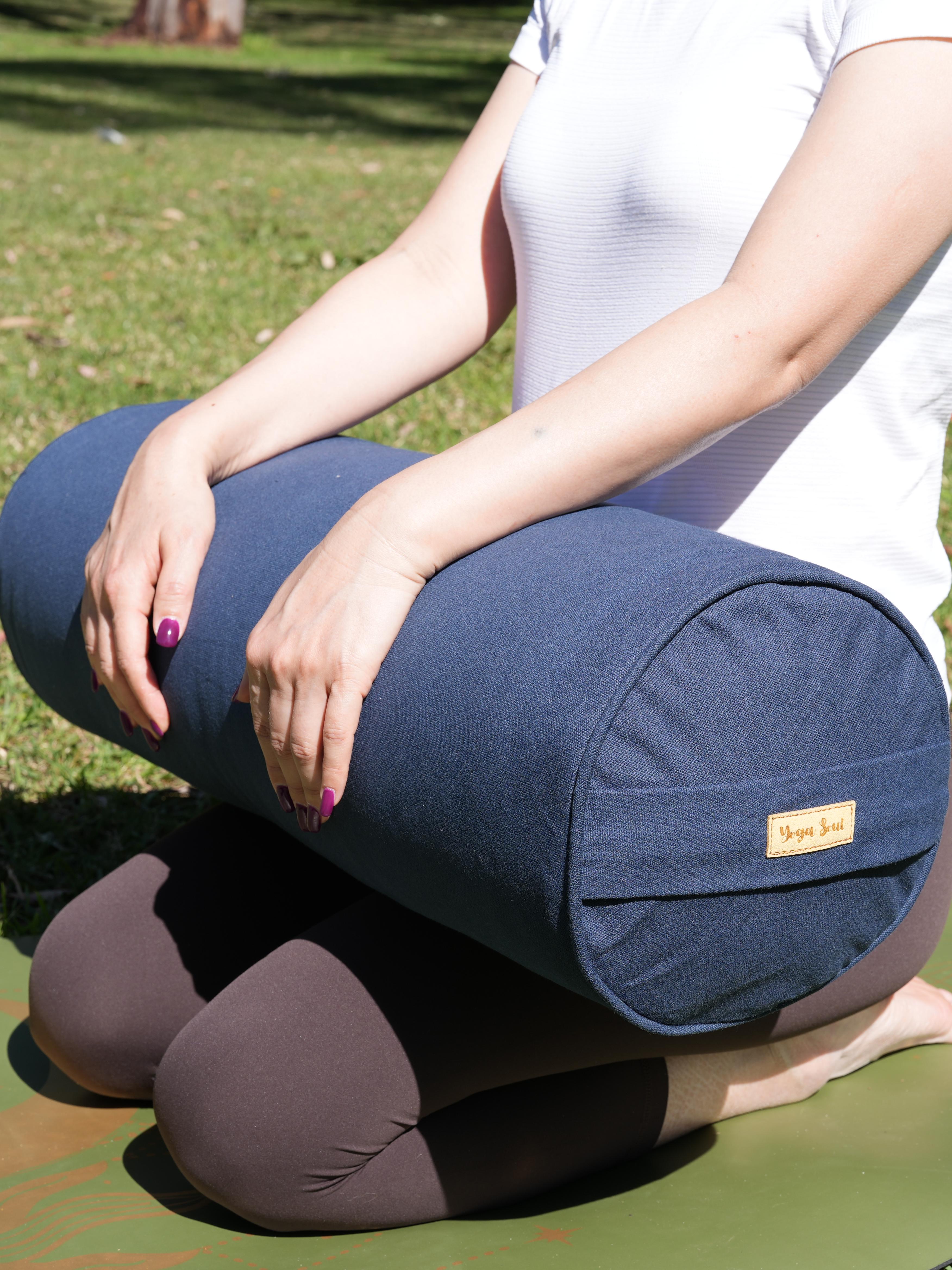 Round Yoga Bolster | Pure | Navy