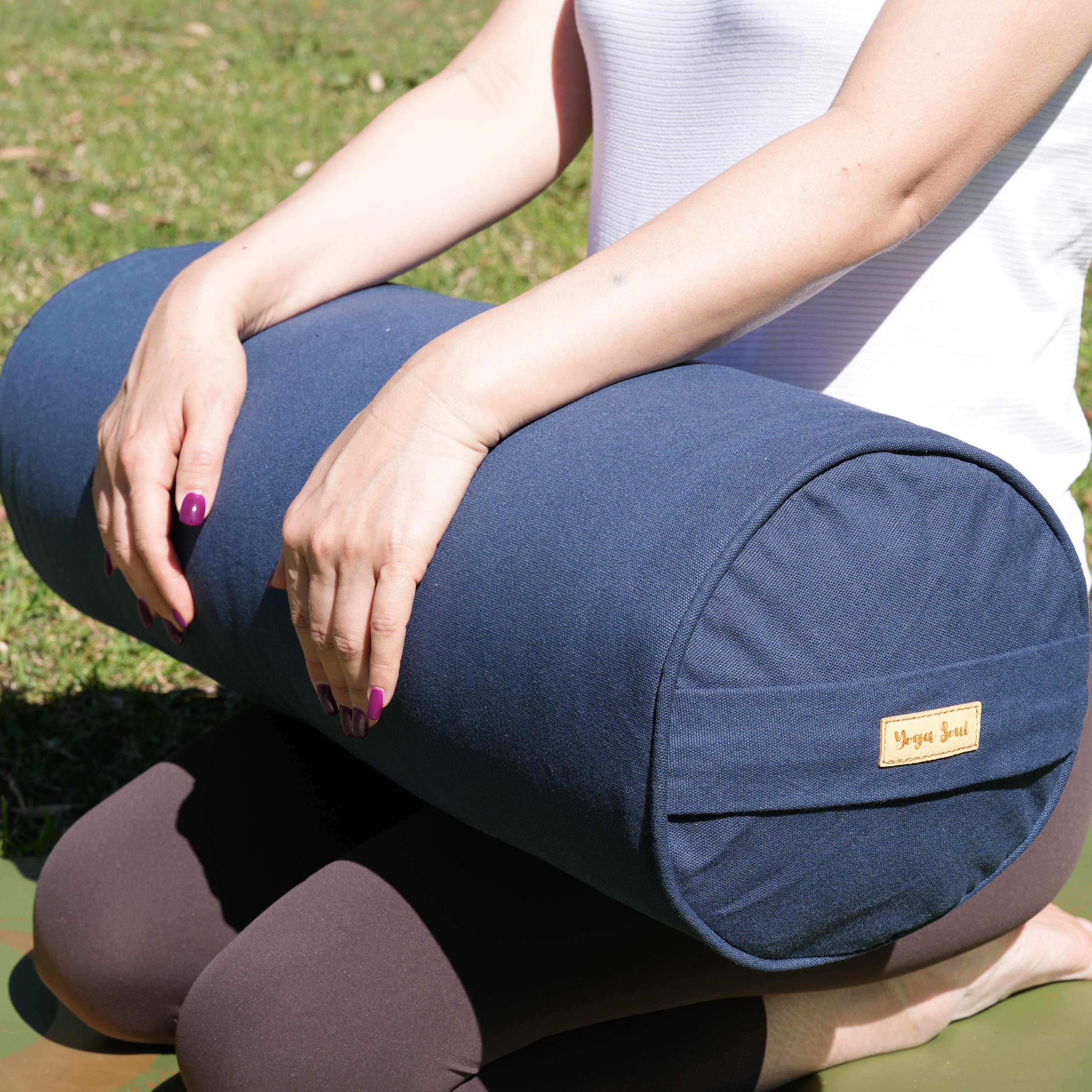 Round Yoga Bolster | Pure | Navy