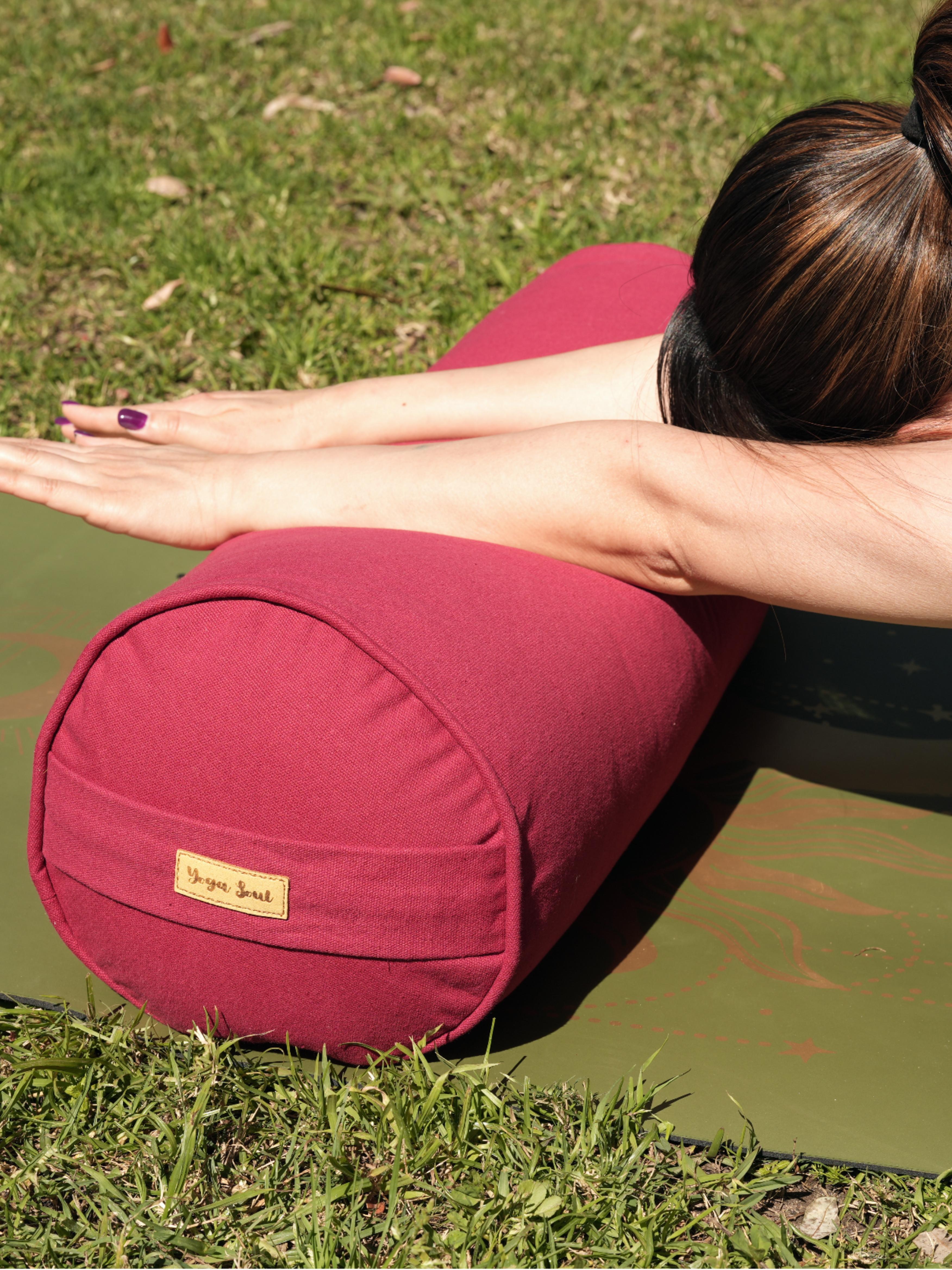 Round Yoga Bolster | Pure | Red