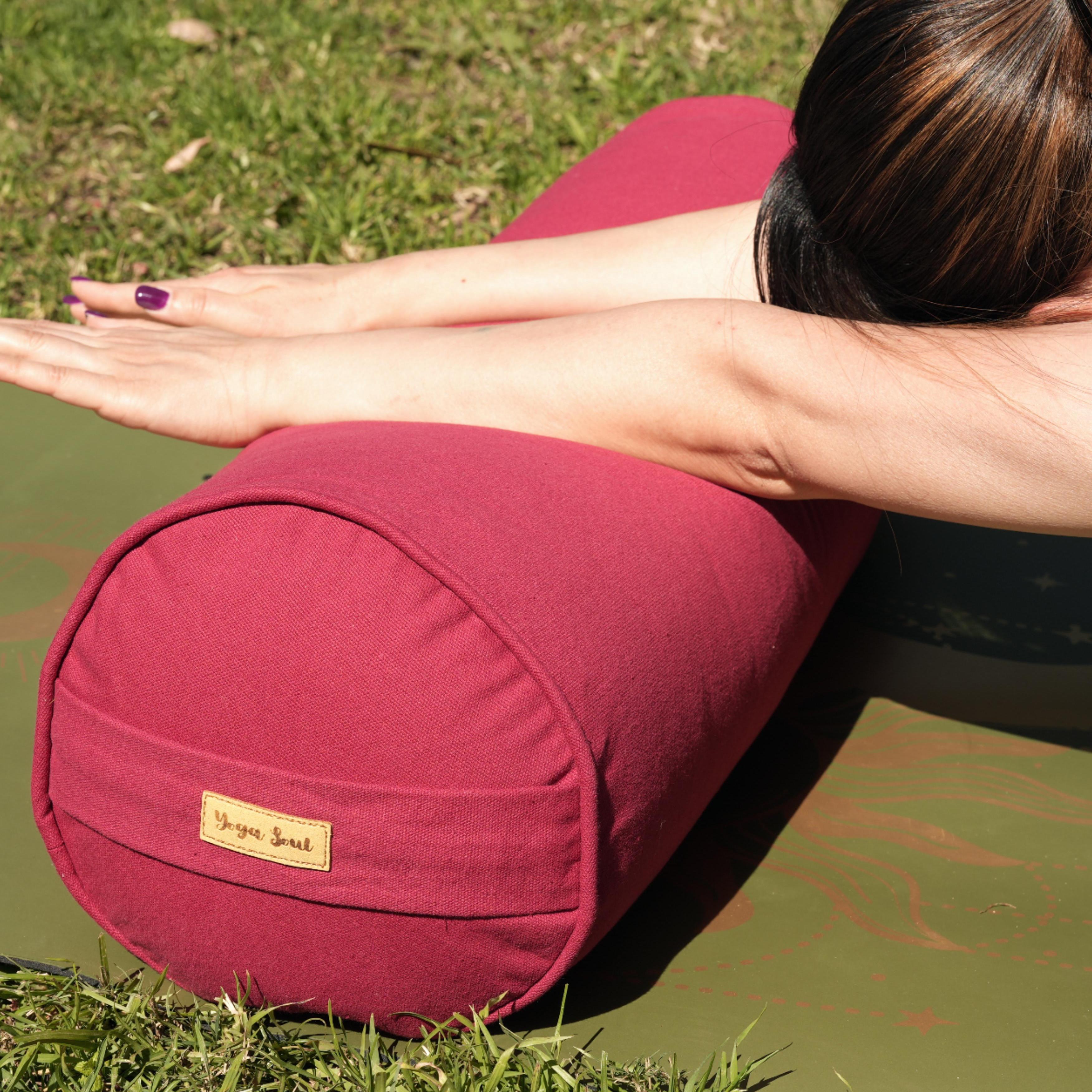 Round Yoga Bolster | Pure | Red