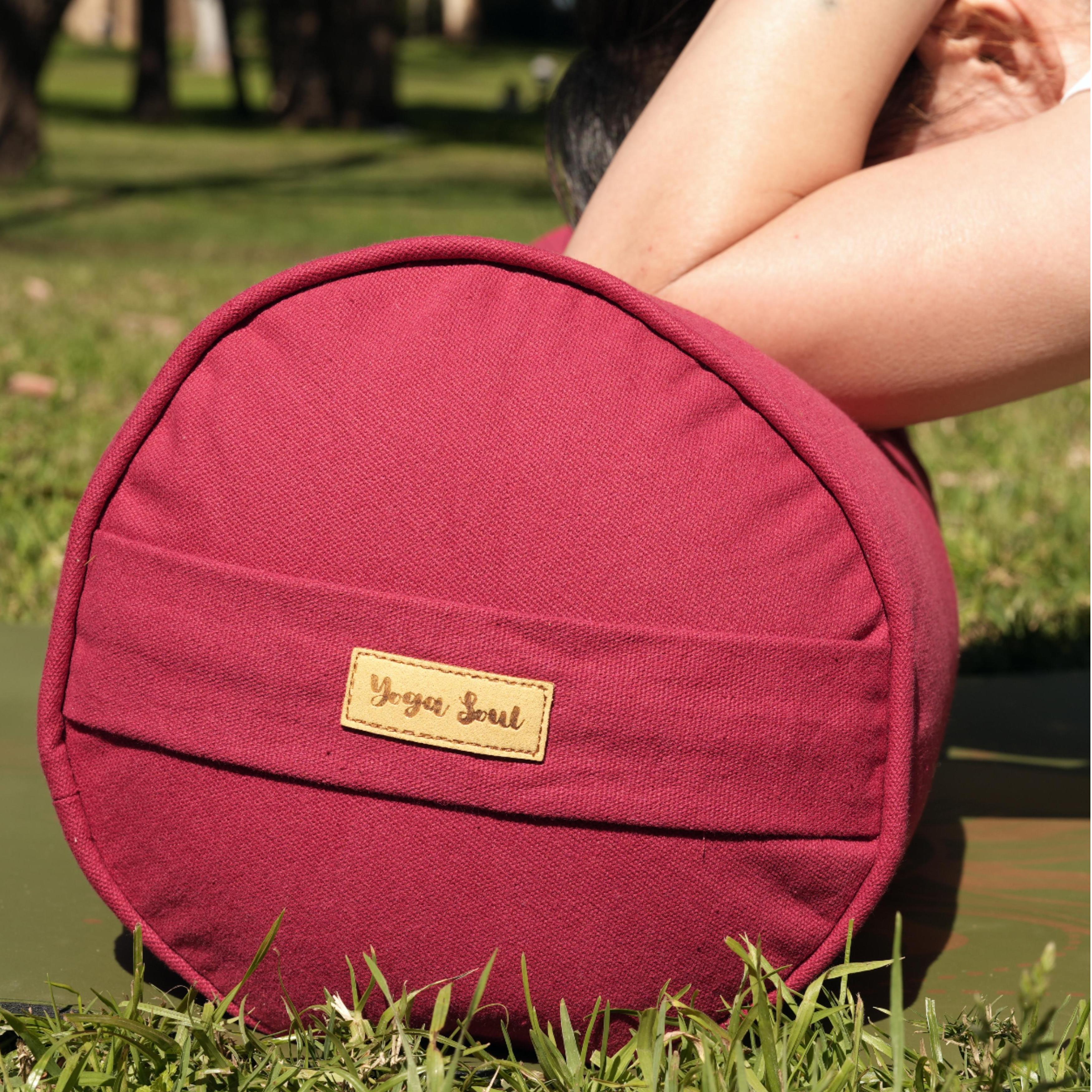 Round Yoga Bolster | Pure | Red