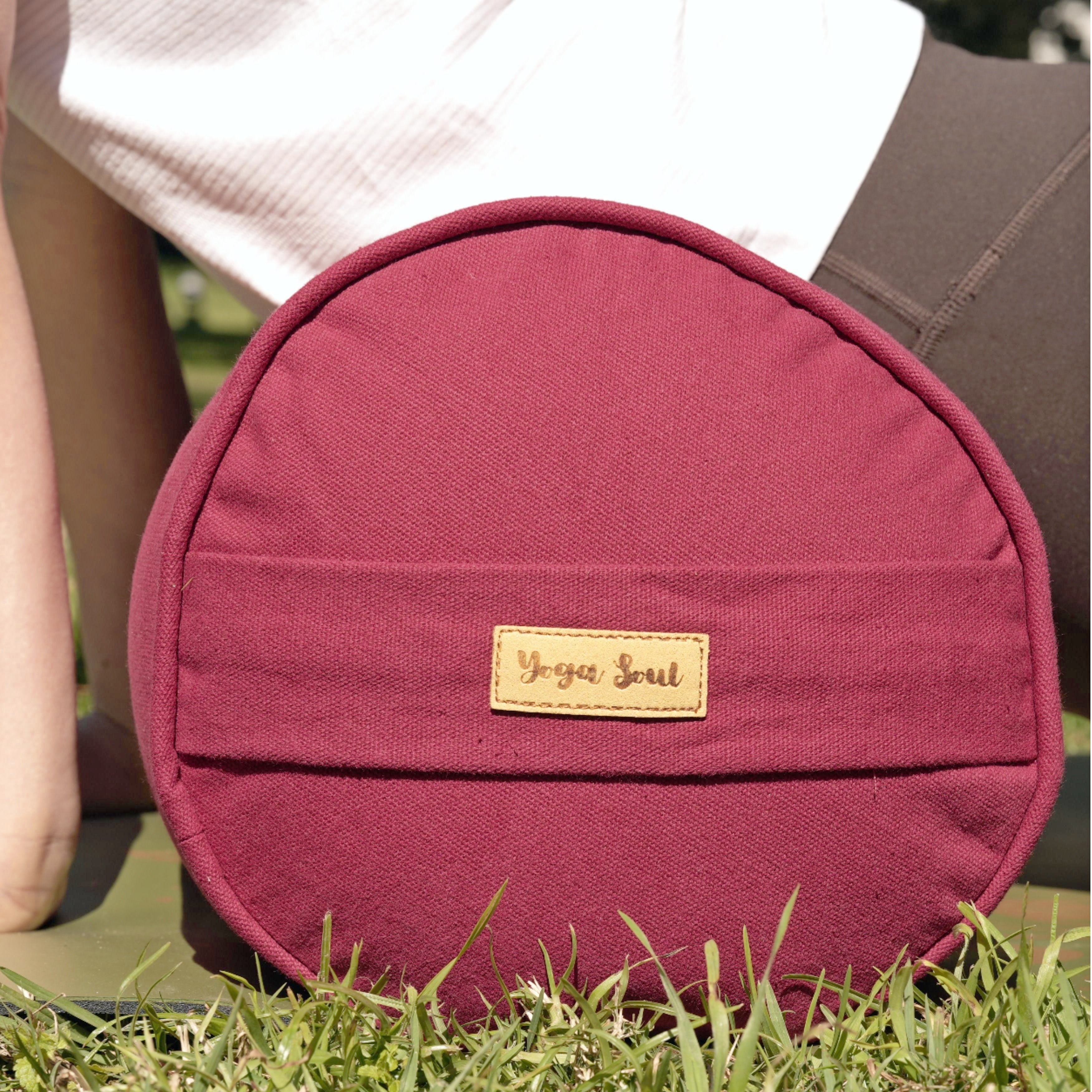 Round Yoga Bolster | Red