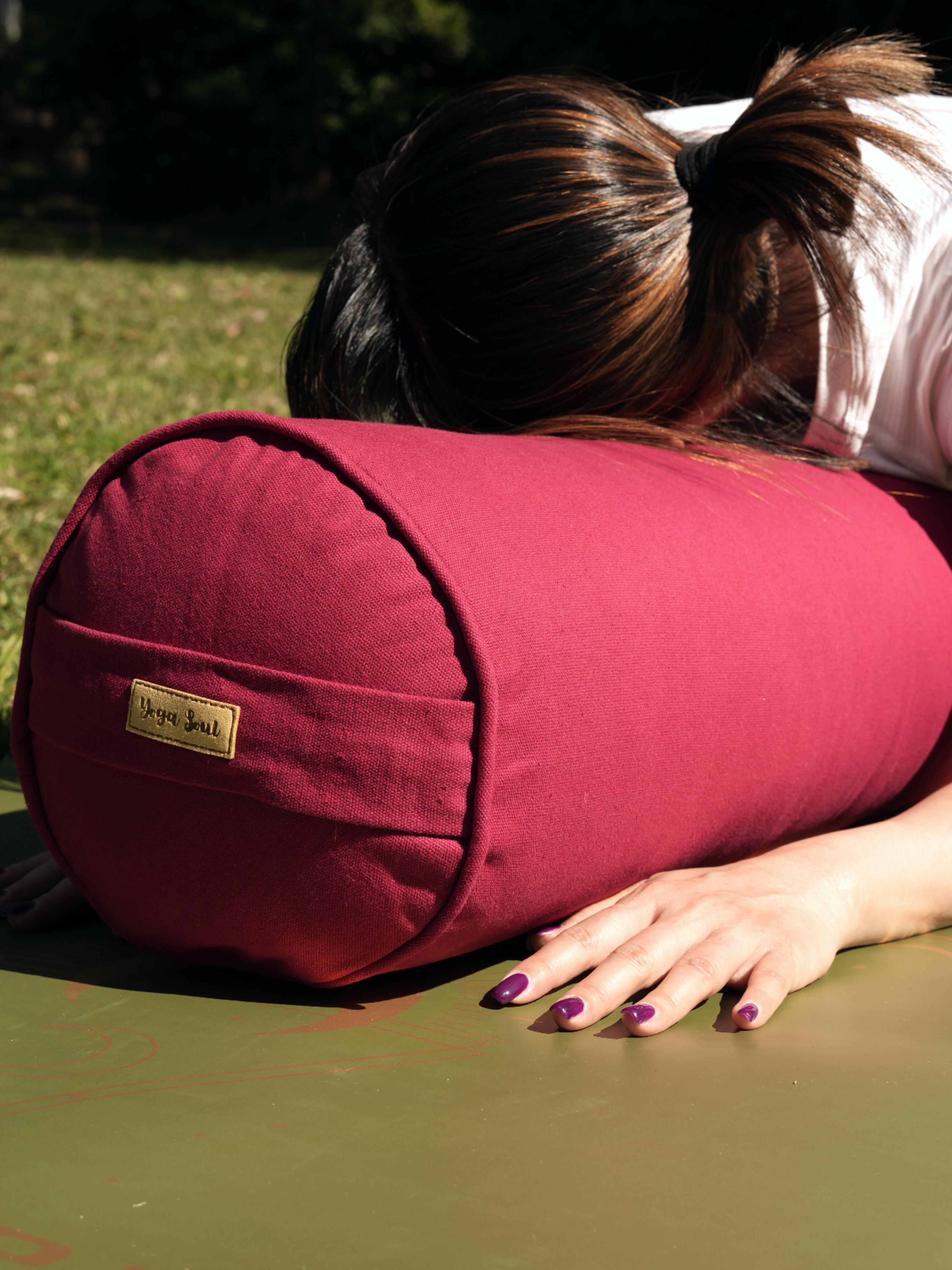 Round Yoga Bolster | Pure | Red