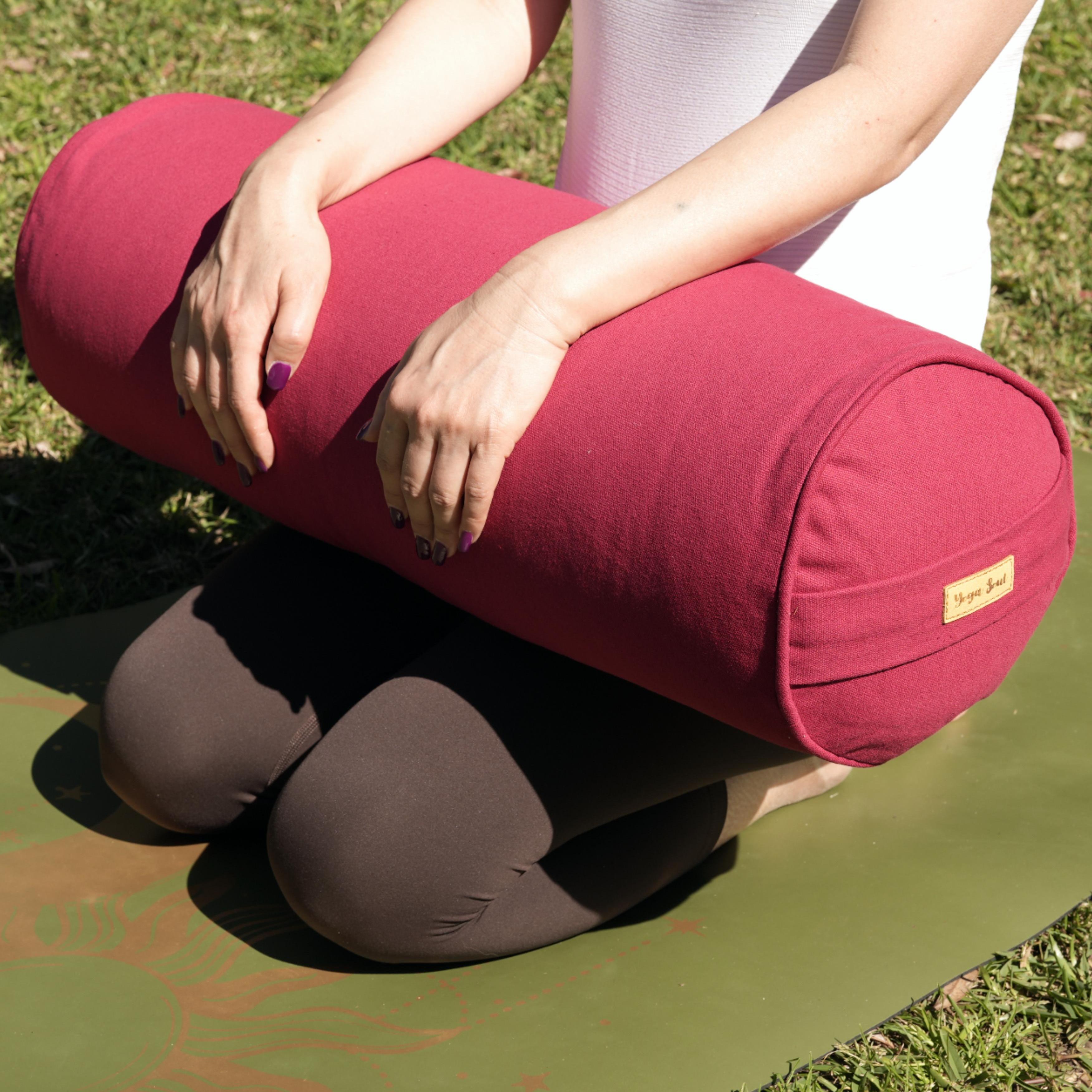 Round Yoga Bolster | Pure | Red