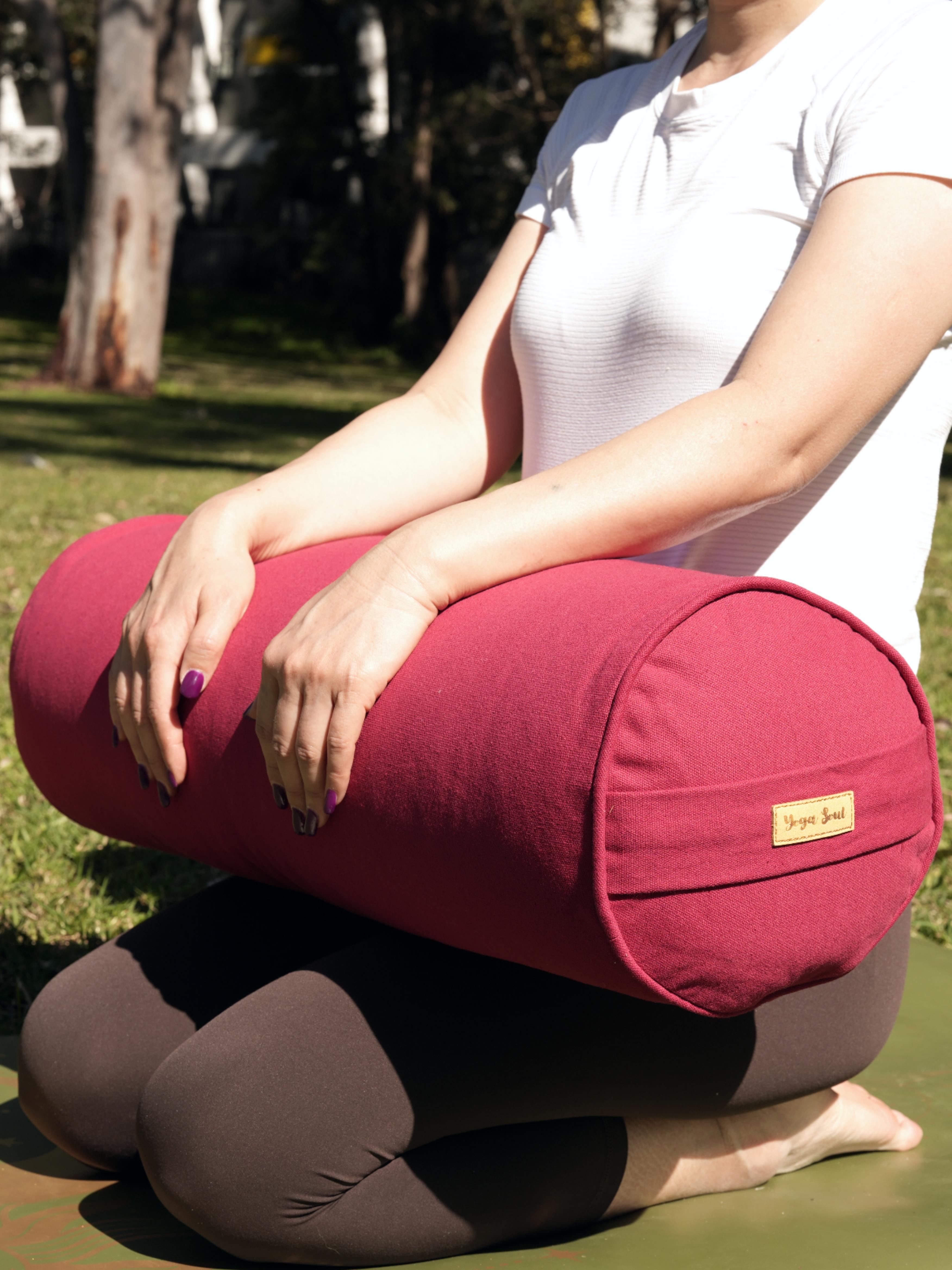 Round Yoga Bolster | Pure | Red
