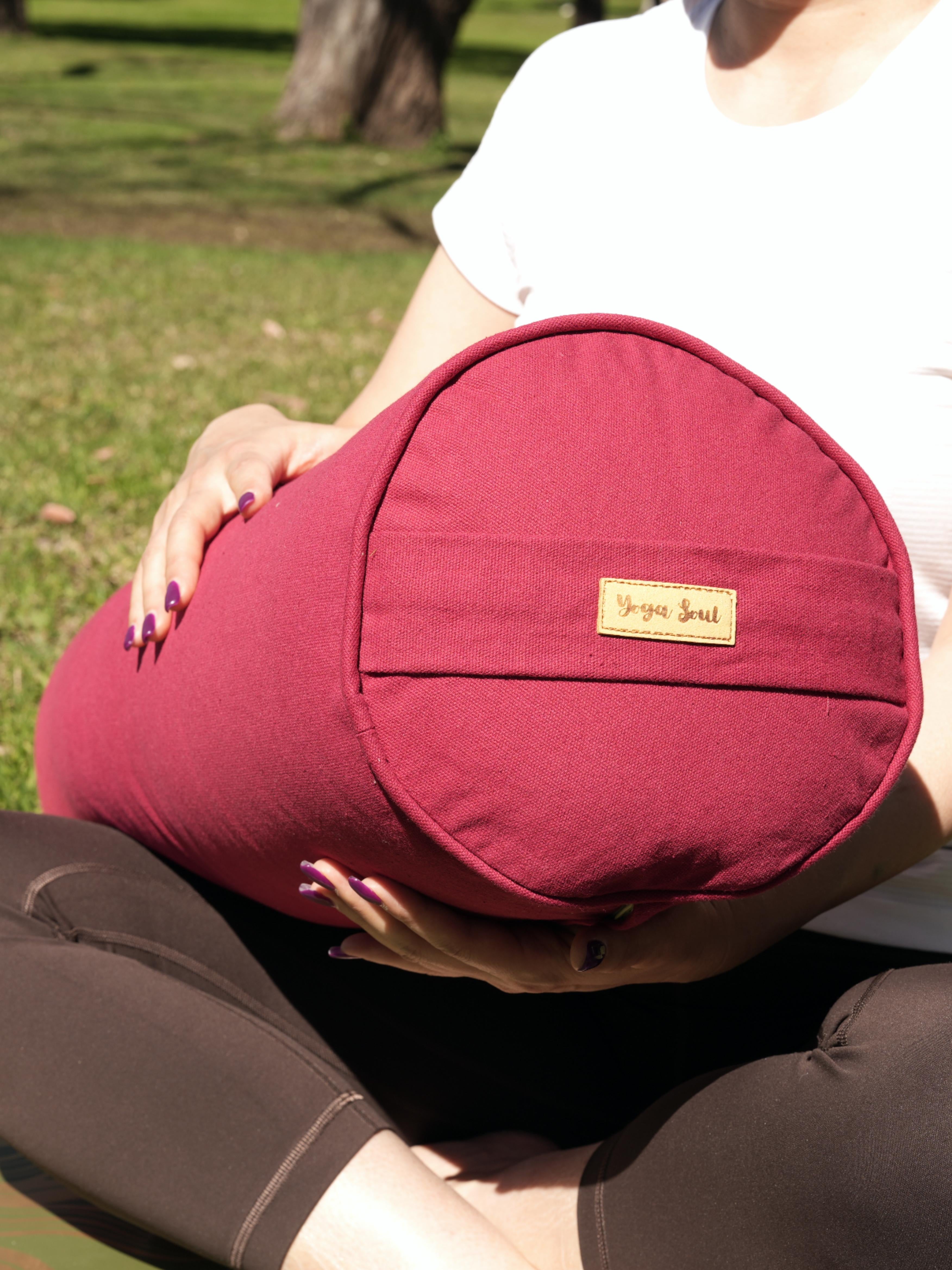 Round Yoga Bolster | Pure | Red