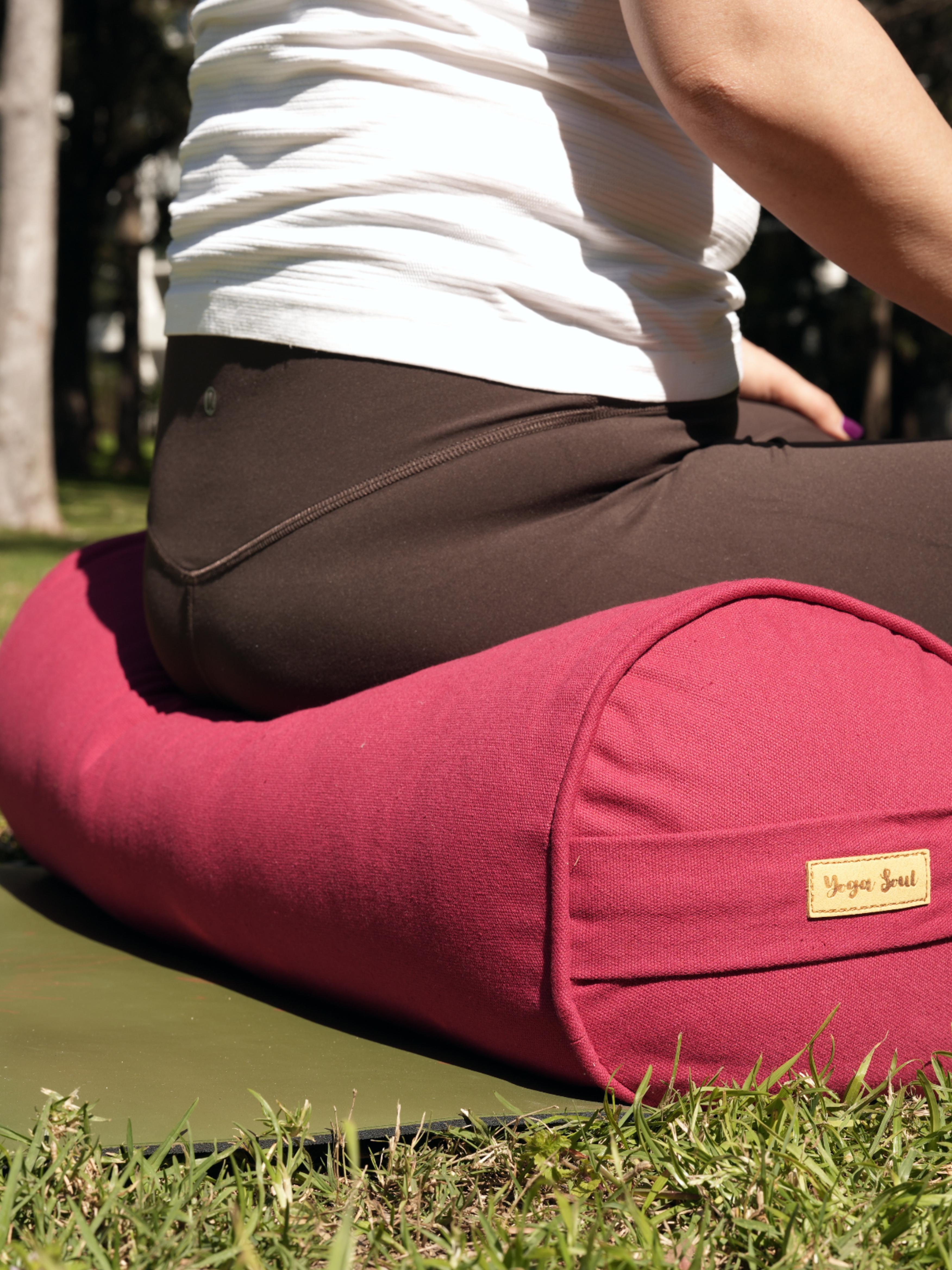 Round Yoga Bolster | Pure | Red