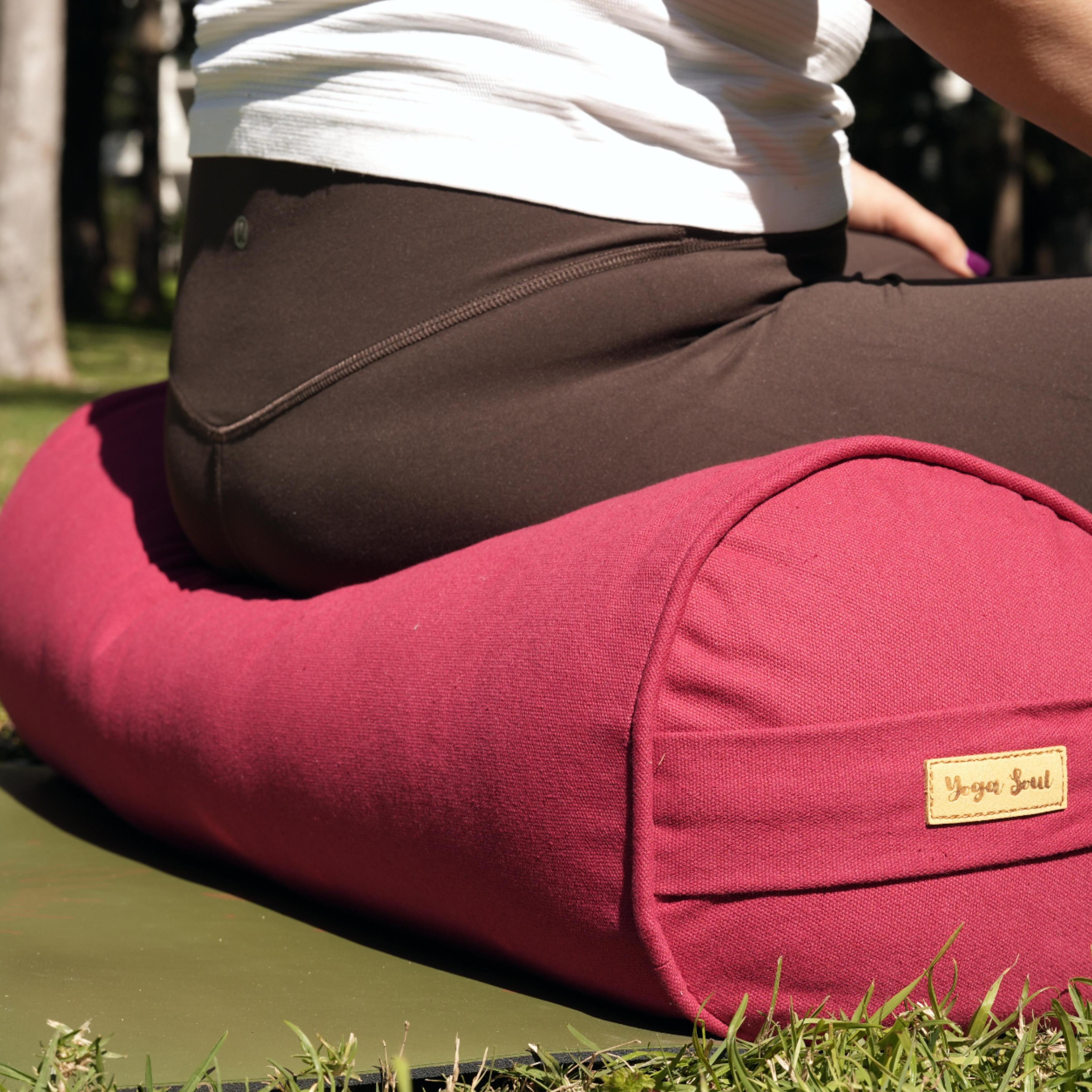 Round Yoga Bolster | Pure | Red
