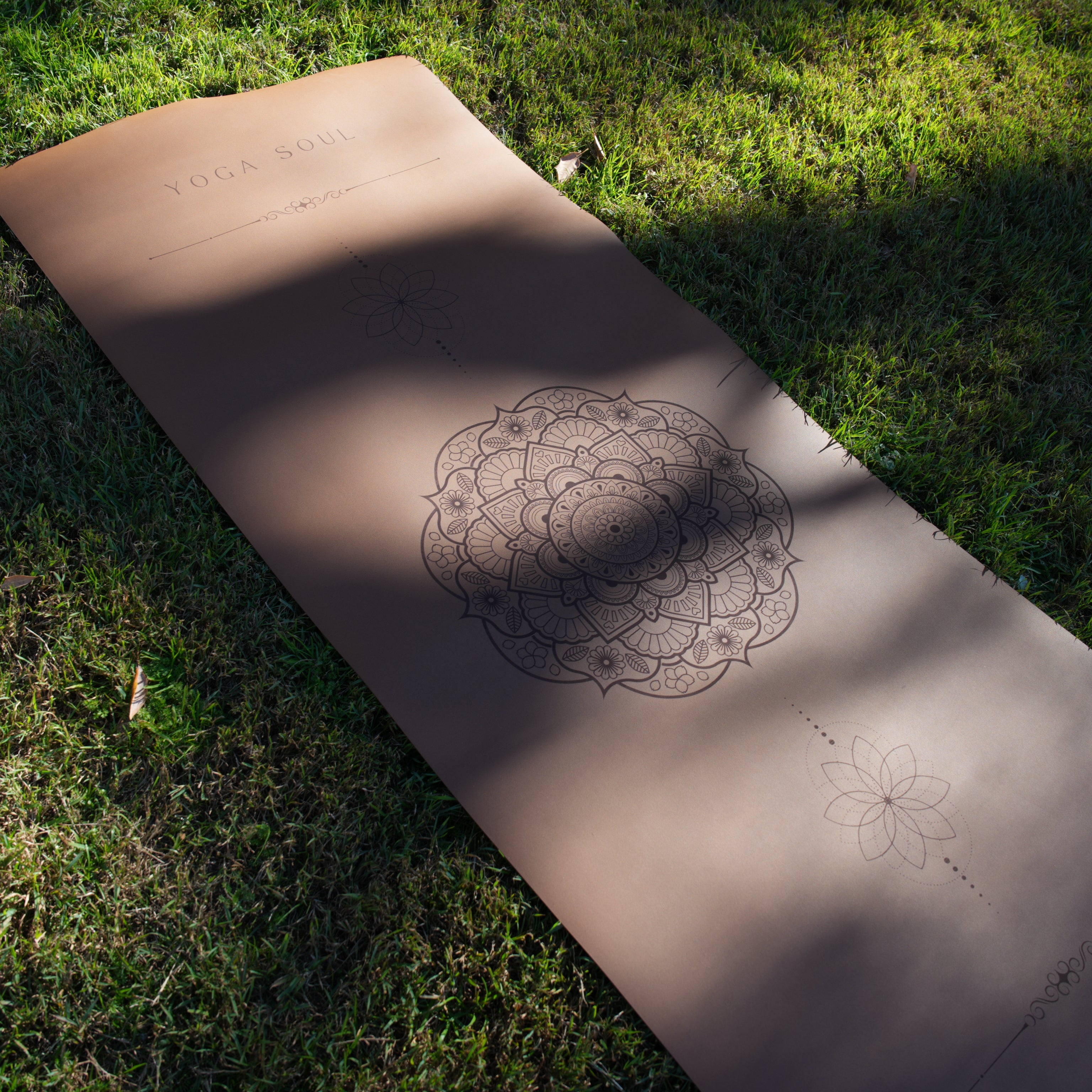 PowerPro Yoga Mat | Caramel Mandala