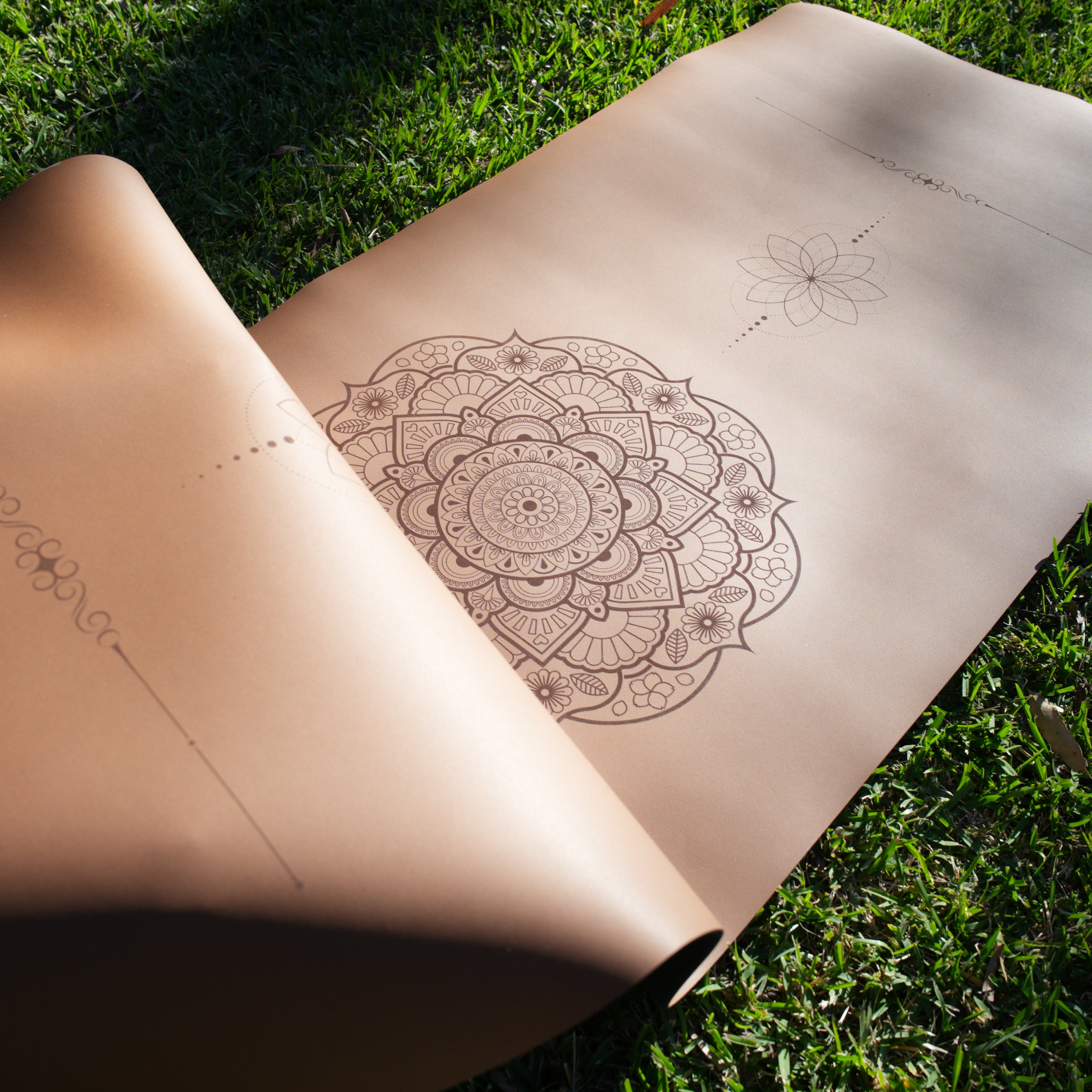 PowerPro Yoga Mat | Caramel Mandala