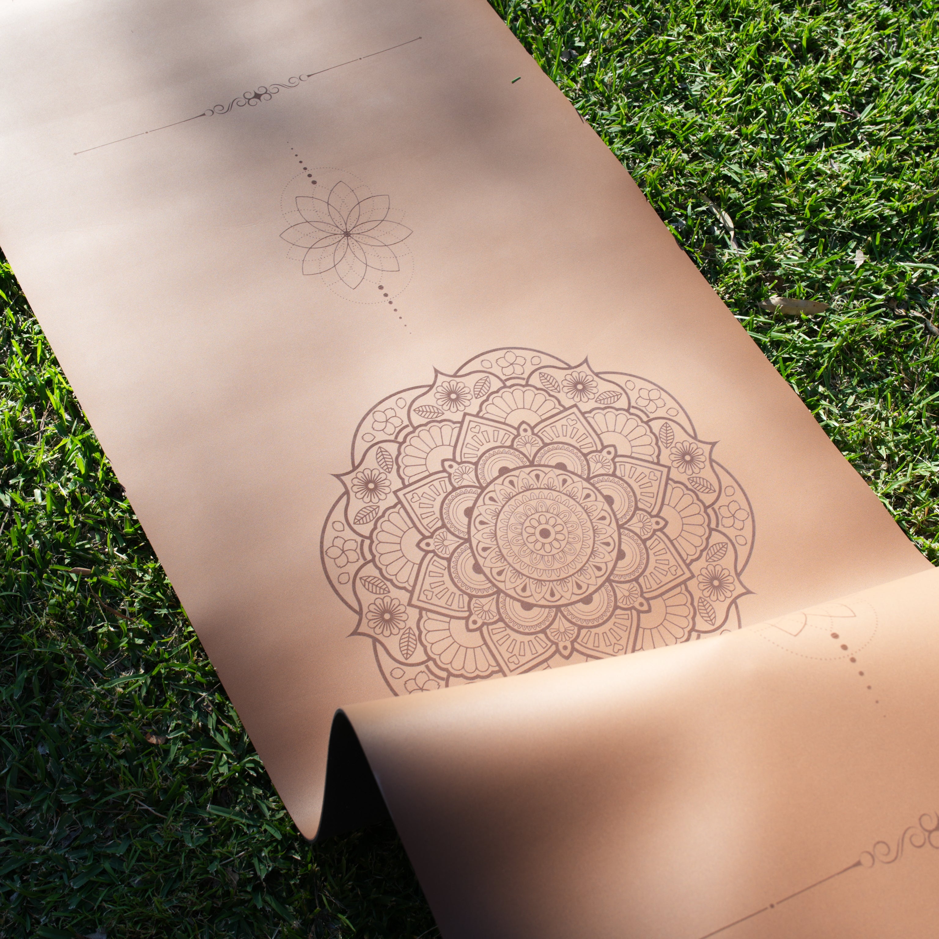PowerPro Yoga Mat | Caramel Mandala