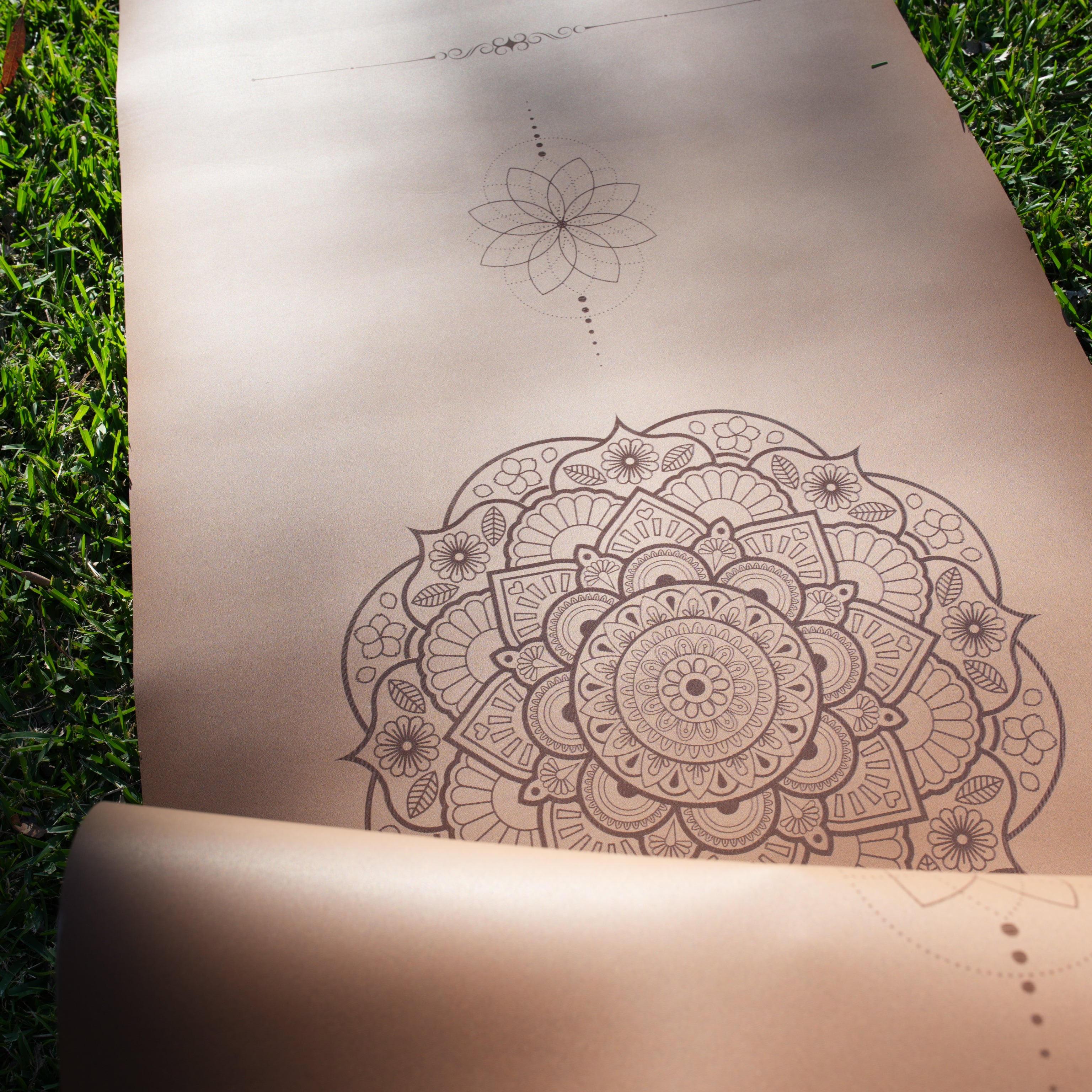 PowerPro Yoga Mat | Caramel Mandala