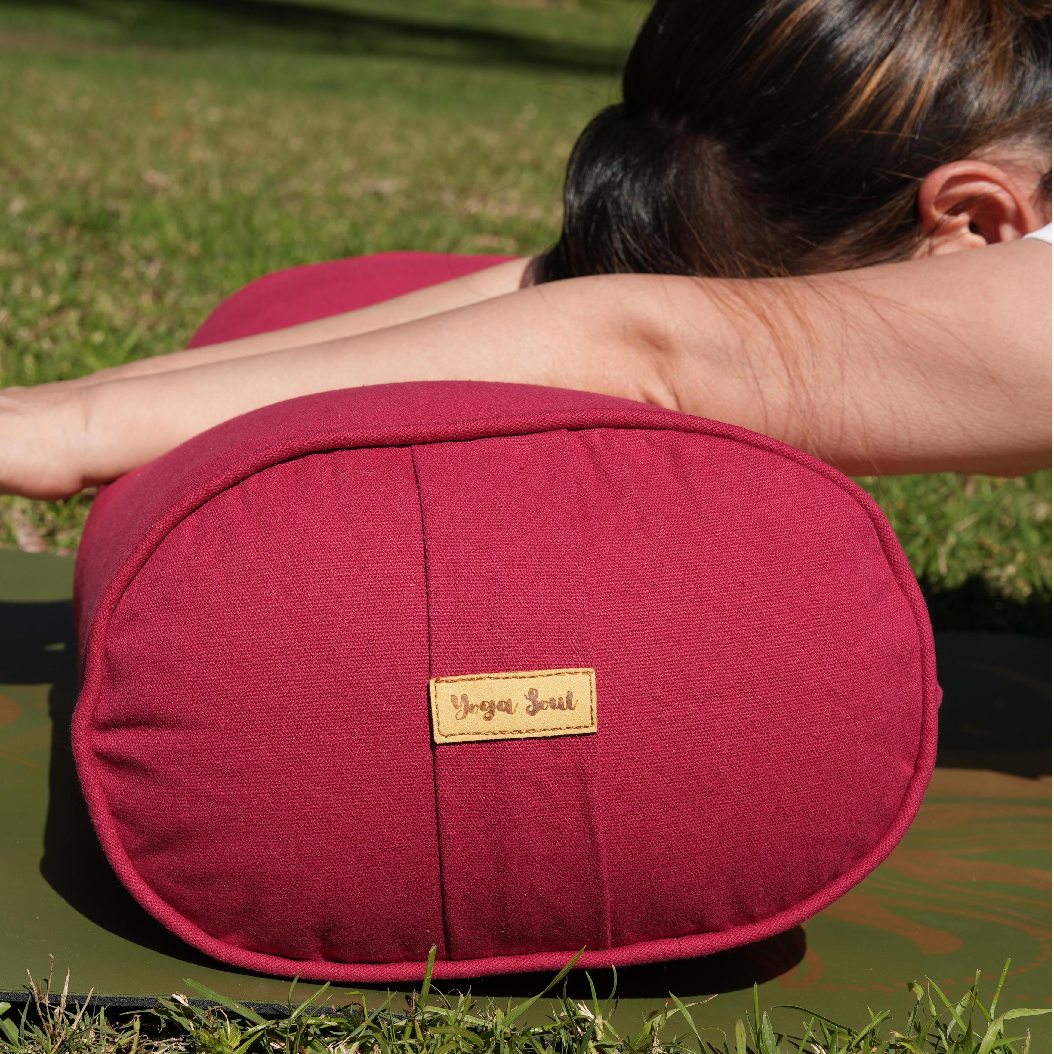 Oval Yoga Bolster | Pure | Red