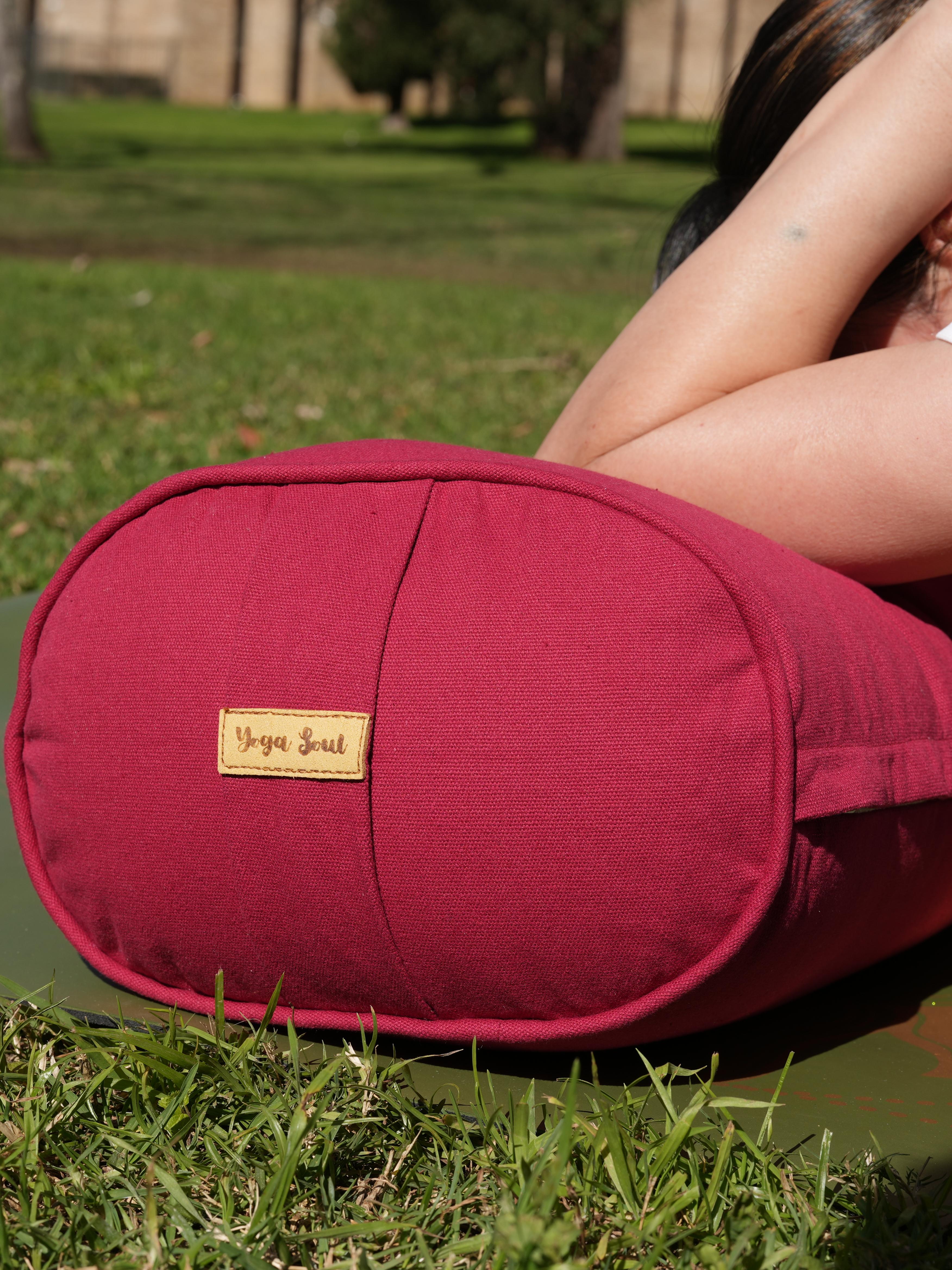Oval Yoga Bolster | Pure | Red