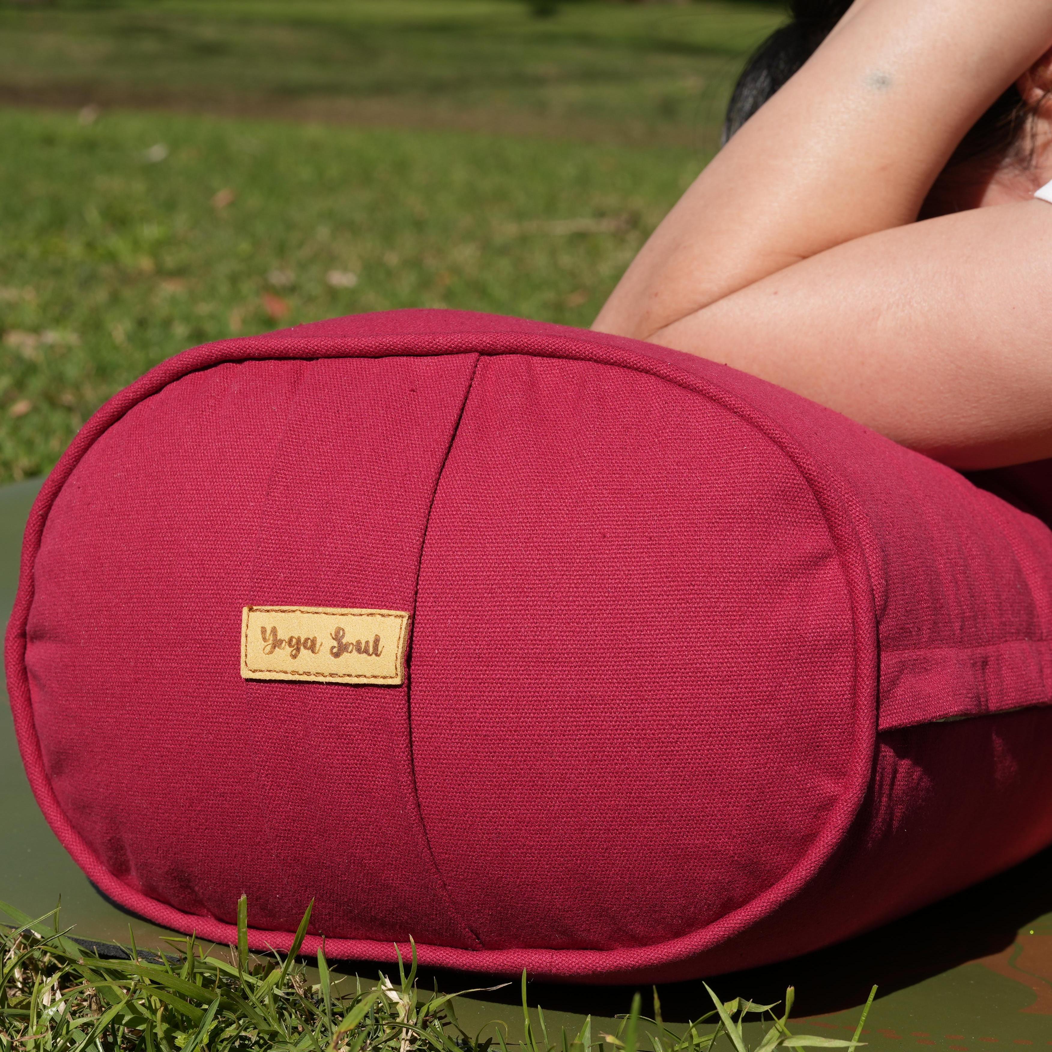 Oval Yoga Bolster | Pure | Red