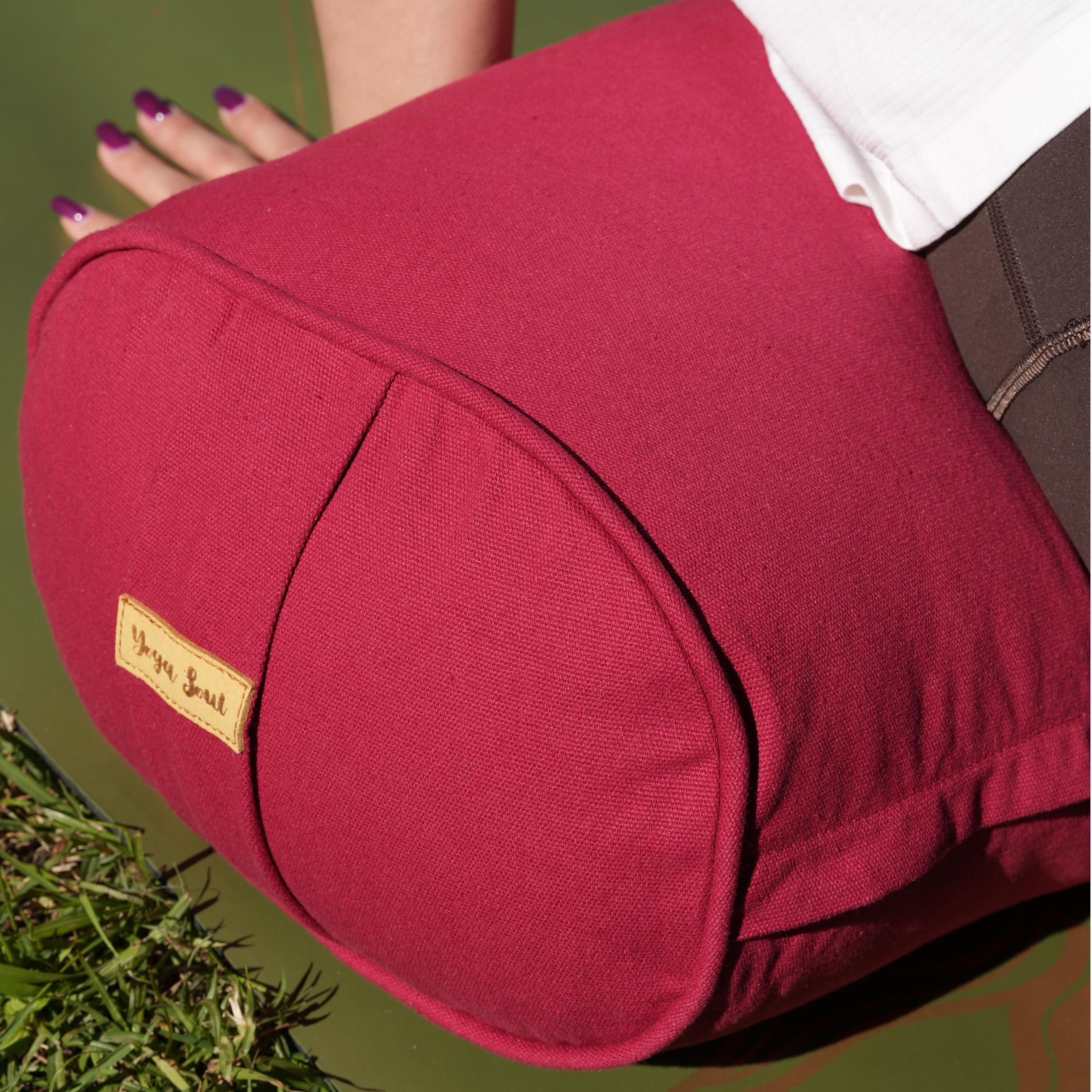 Oval Yoga Bolster | Pure | Red